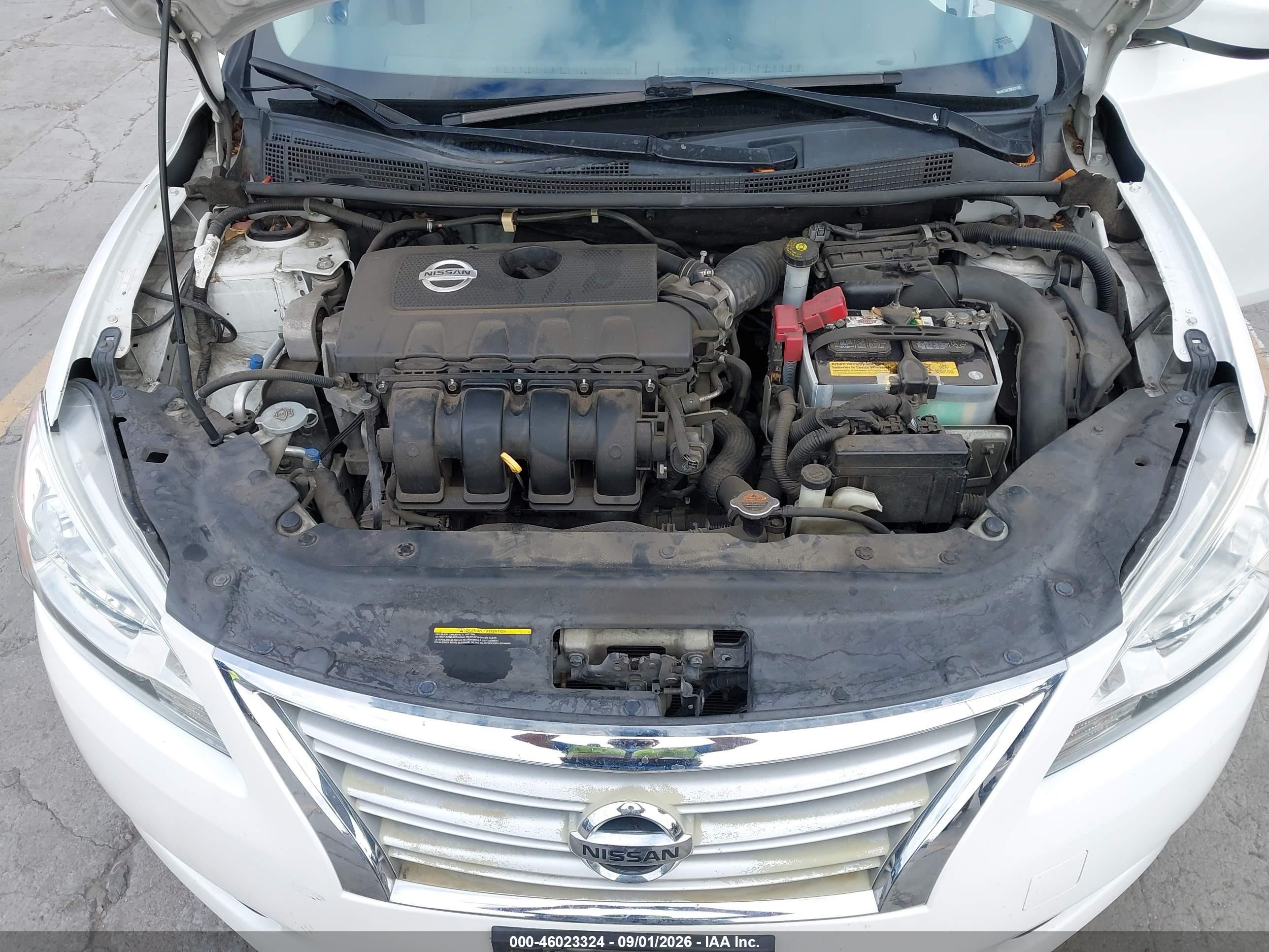 2013 Nissan Sentra Sv White vin: 3N1AB7AP2DL635168