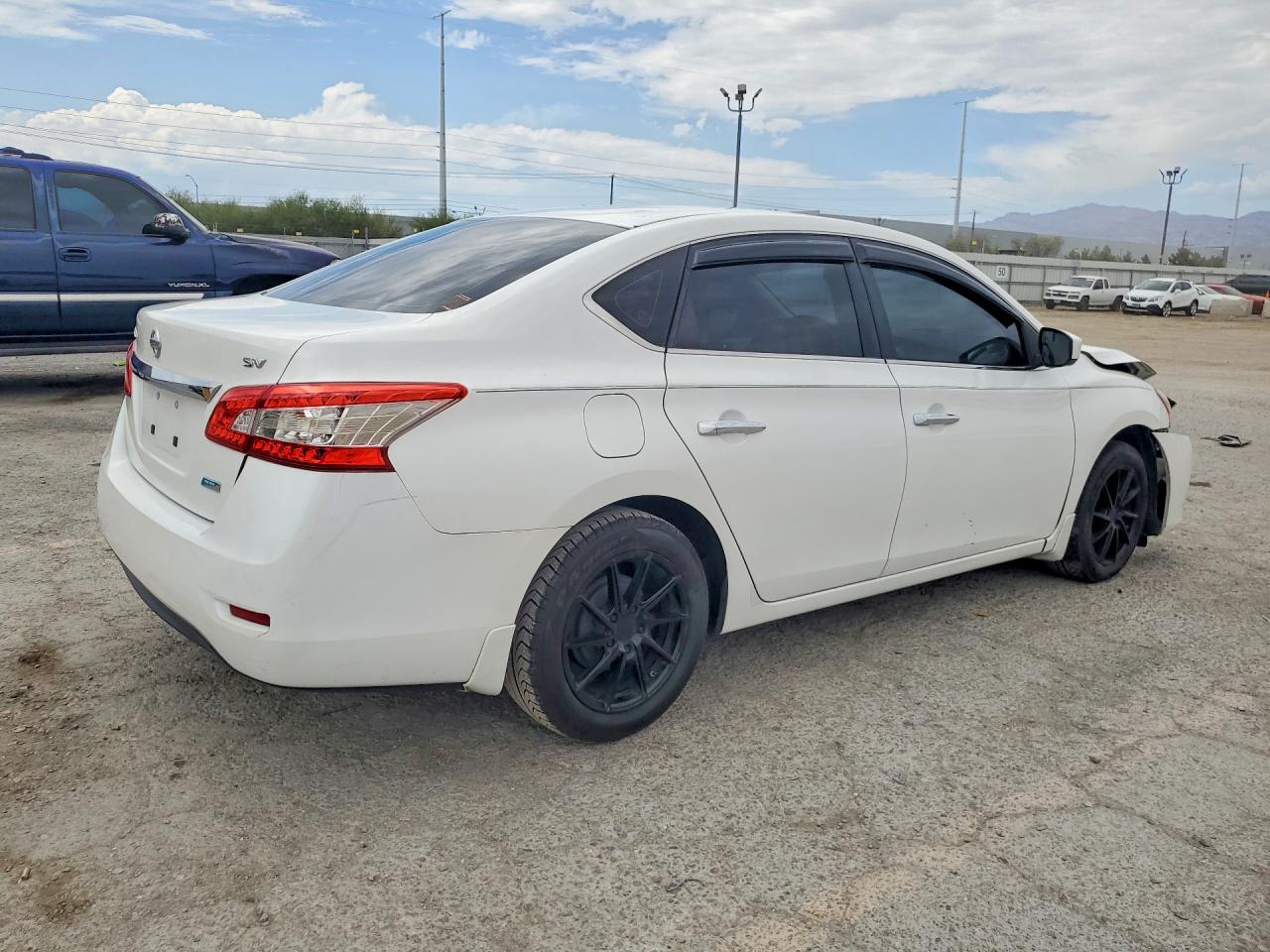 2013 Nissan Sentra S White vin: 3N1AB7AP2DL635199