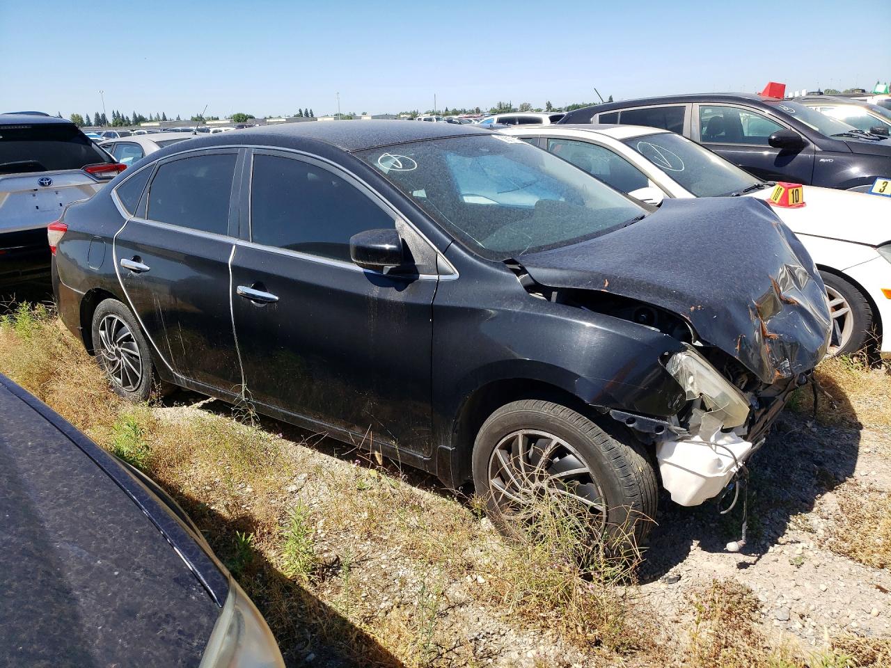 2013 Nissan Sentra S Black vin: 3N1AB7AP2DL642038