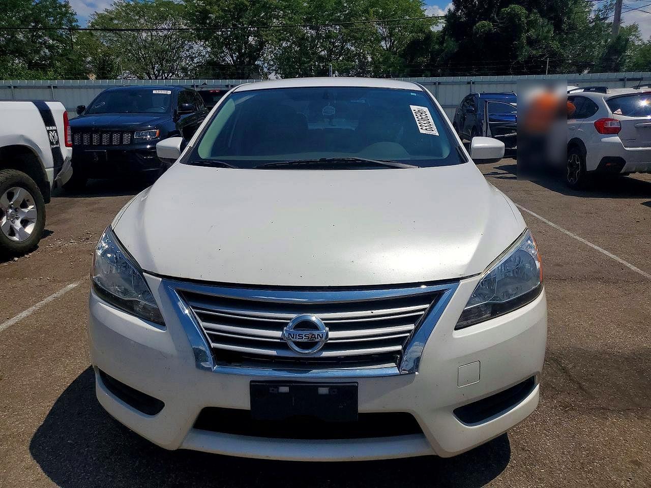 2013 Nissan Sentra S Белый vin: 3N1AB7AP2DL651287