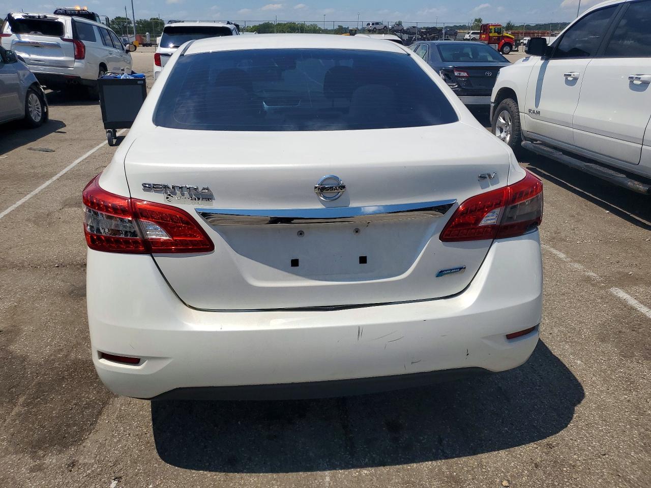2013 Nissan Sentra S Белый vin: 3N1AB7AP2DL651287