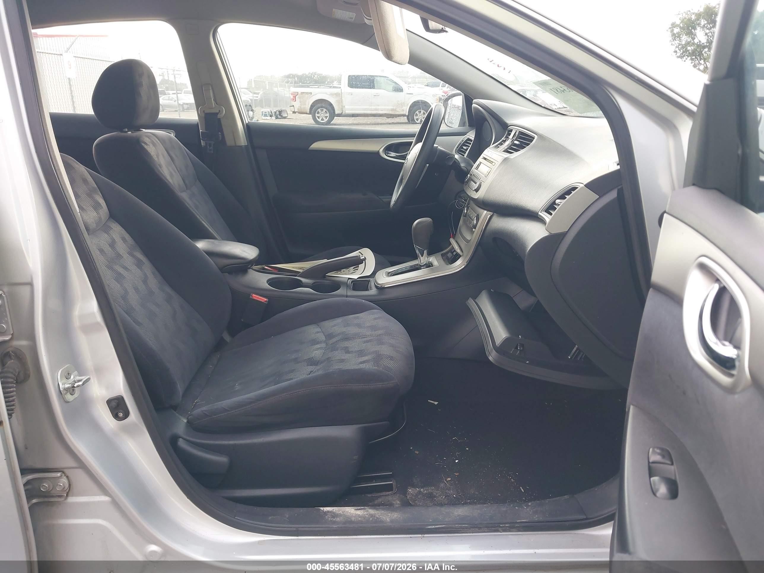 2013 Nissan Sentra Sv Silver vin: 3N1AB7AP2DL656974