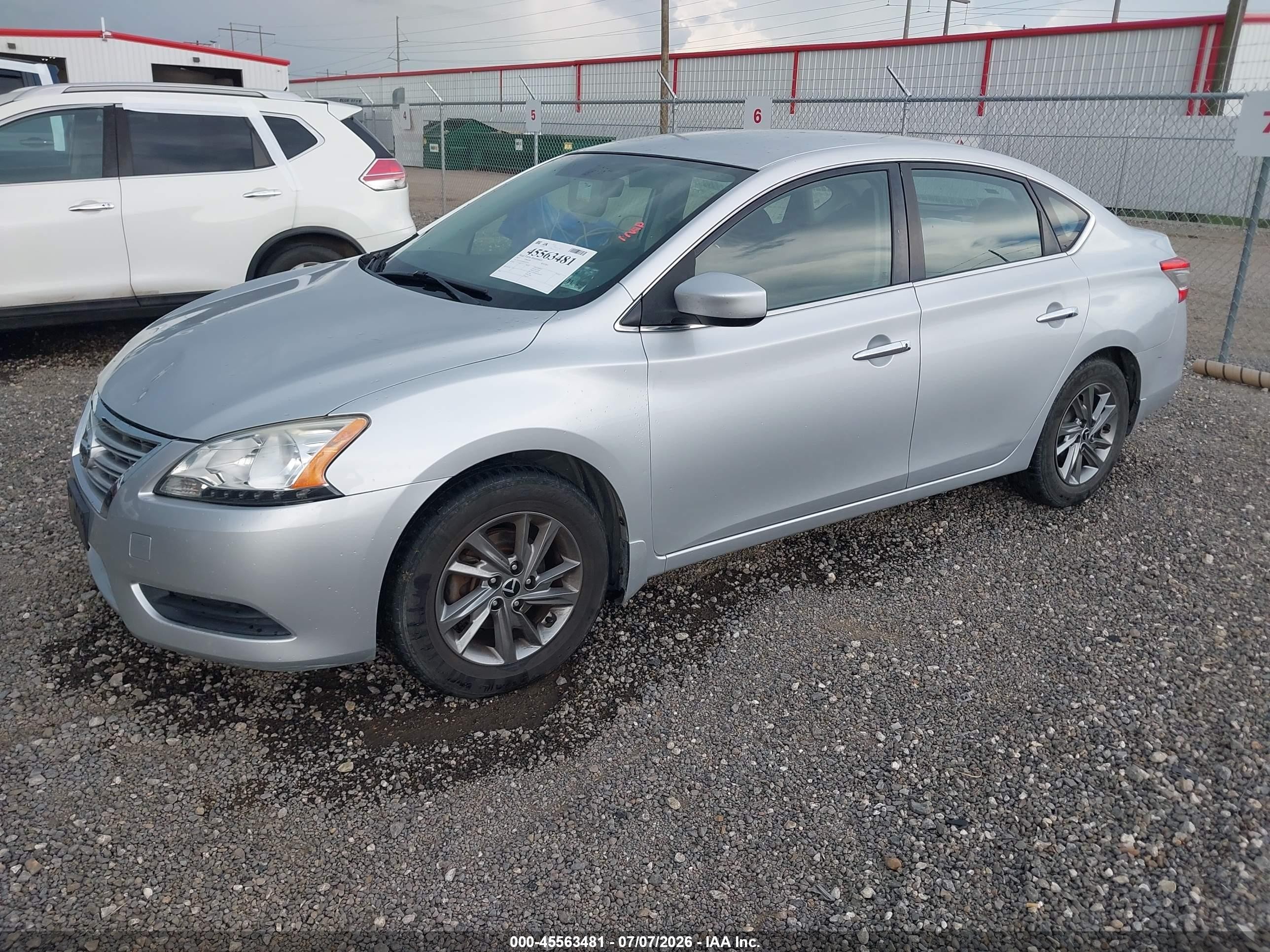 2013 Nissan Sentra Sv Silver vin: 3N1AB7AP2DL656974