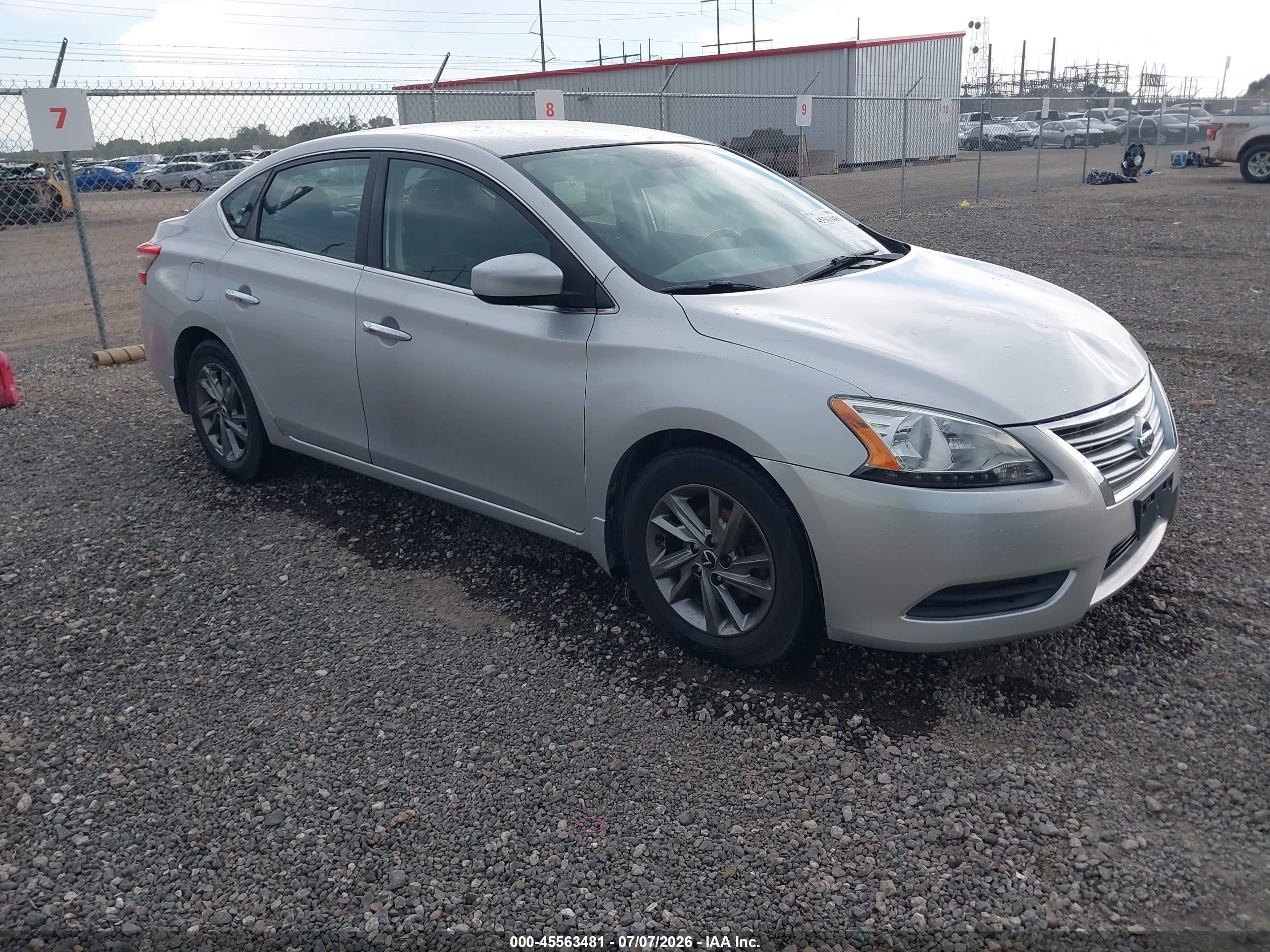 2013 Nissan Sentra Sv Silver vin: 3N1AB7AP2DL656974