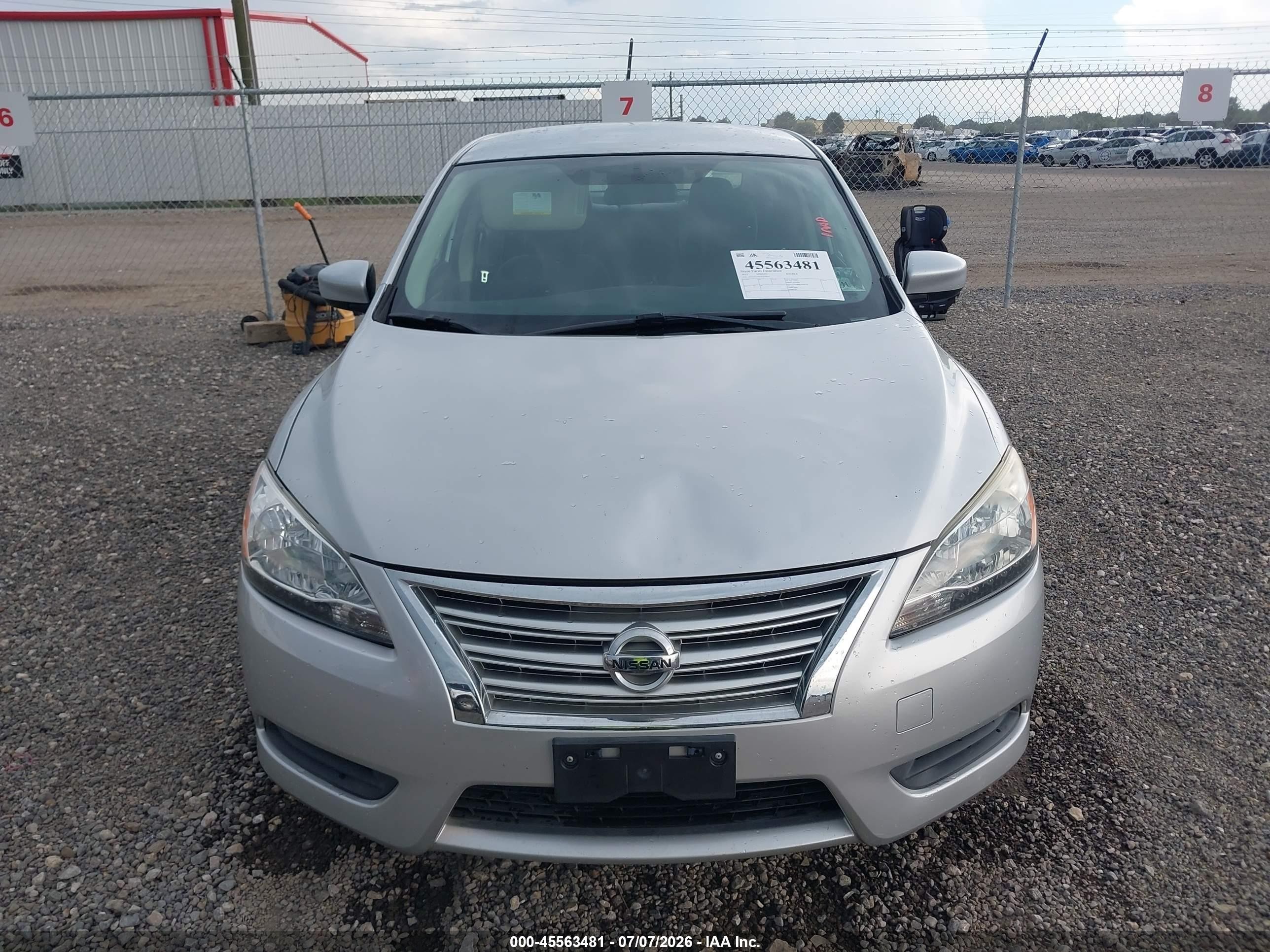 2013 Nissan Sentra Sv Silver vin: 3N1AB7AP2DL656974