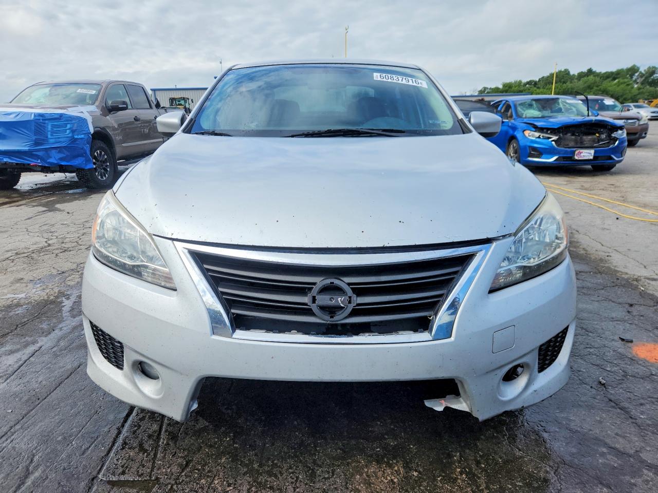 2013 Nissan Sentra S Silver vin: 3N1AB7AP2DL669238