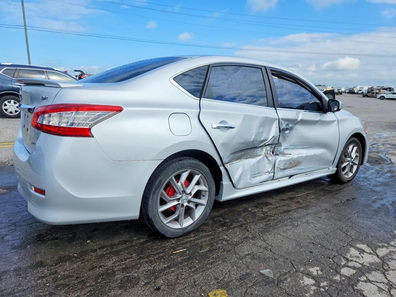 2013 Nissan Sentra S Silver vin: 3N1AB7AP2DL669238