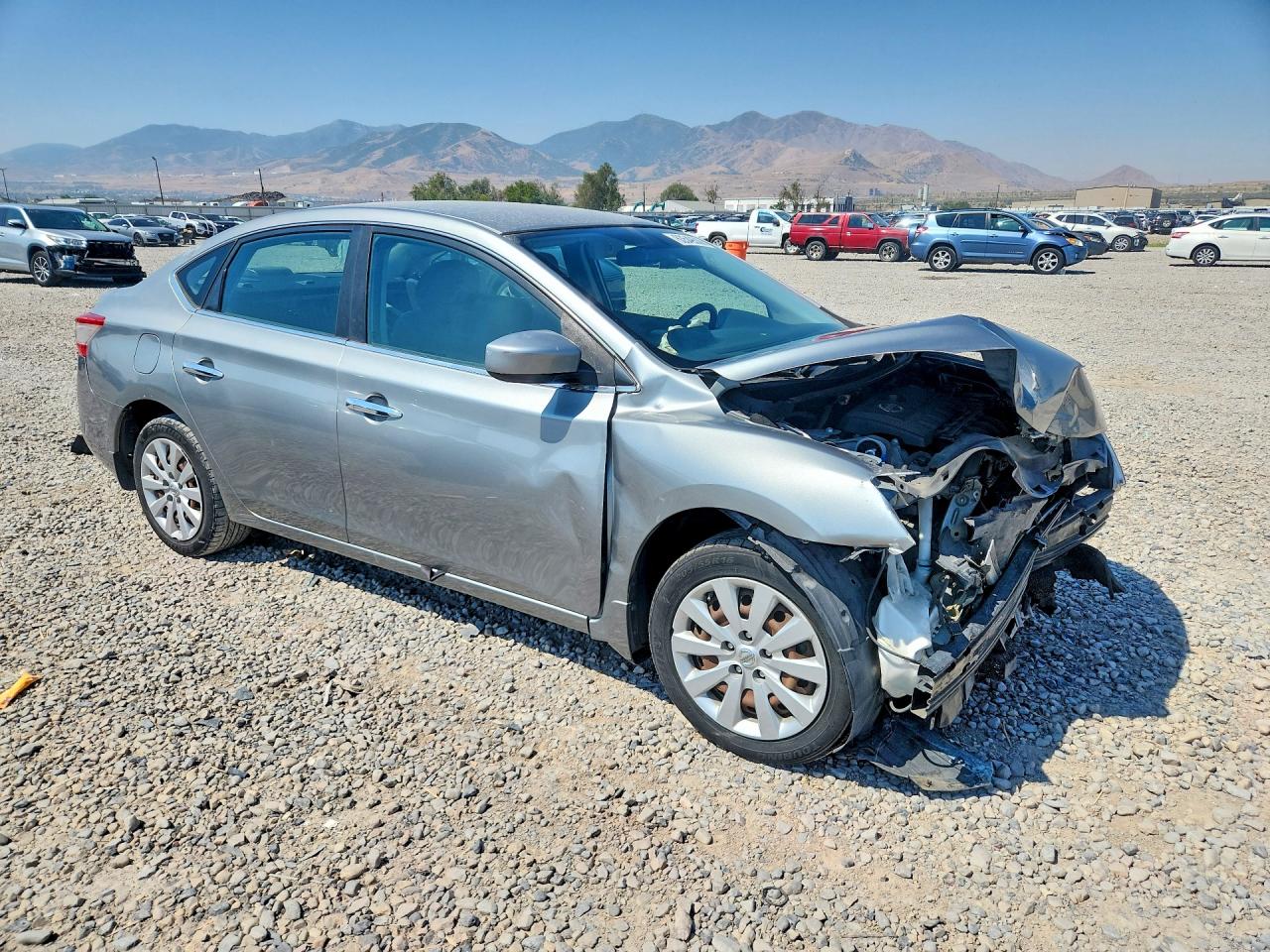 2013 Nissan Sentra S Серебряный vin: 3N1AB7AP2DL670700