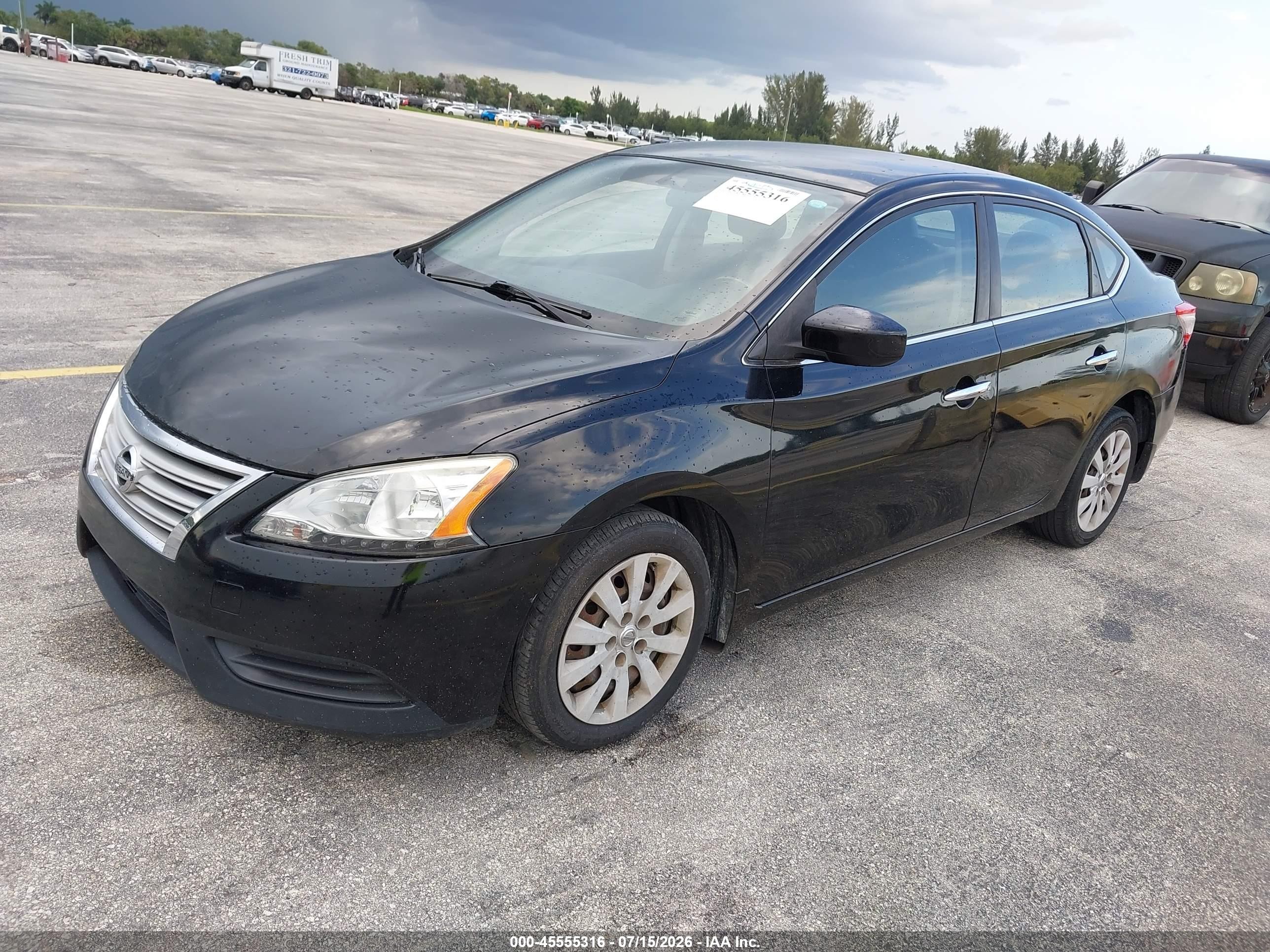 2013 Nissan Sentra Sv Black vin: 3N1AB7AP2DL679266