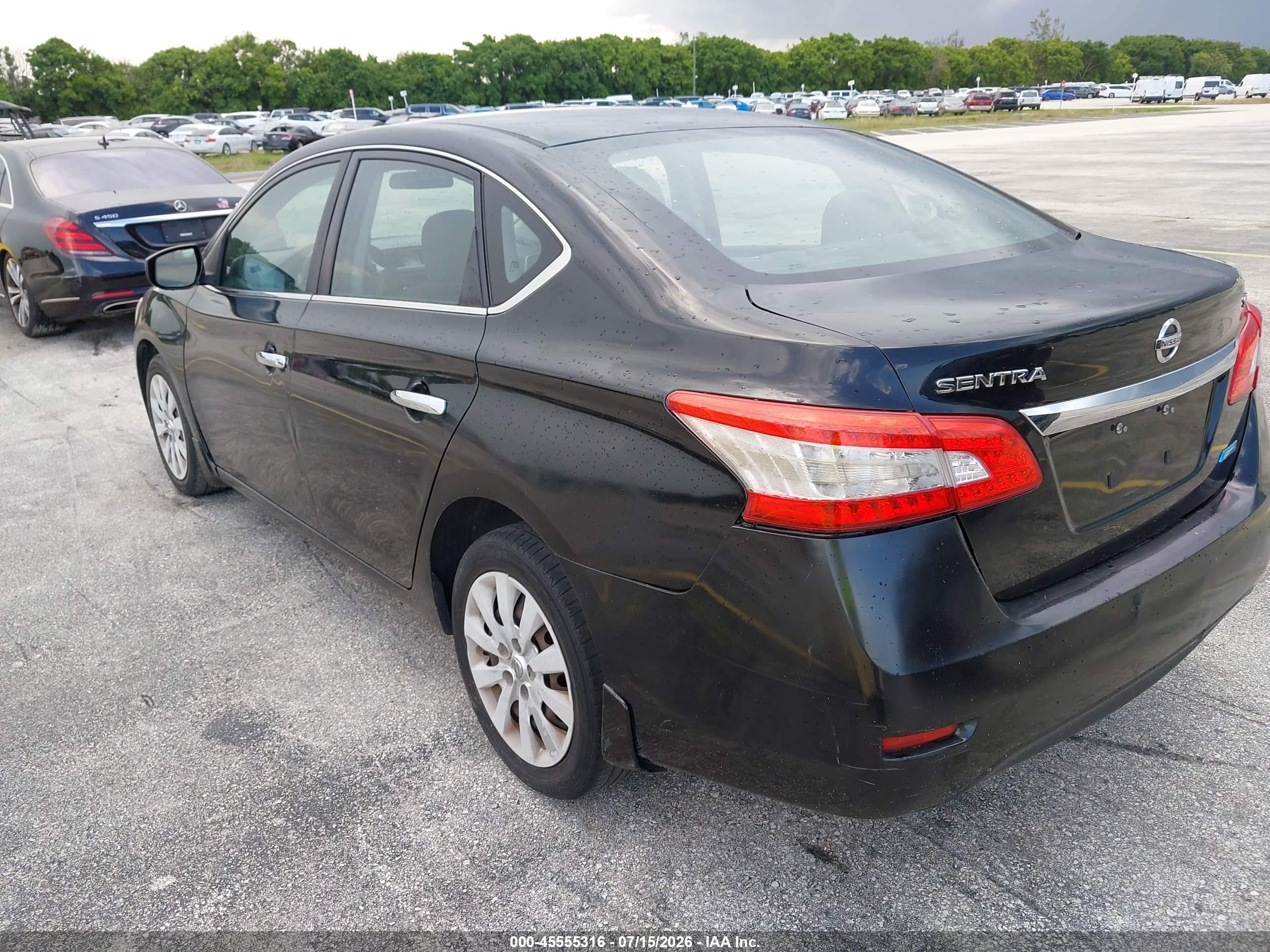 2013 Nissan Sentra Sv Black vin: 3N1AB7AP2DL679266