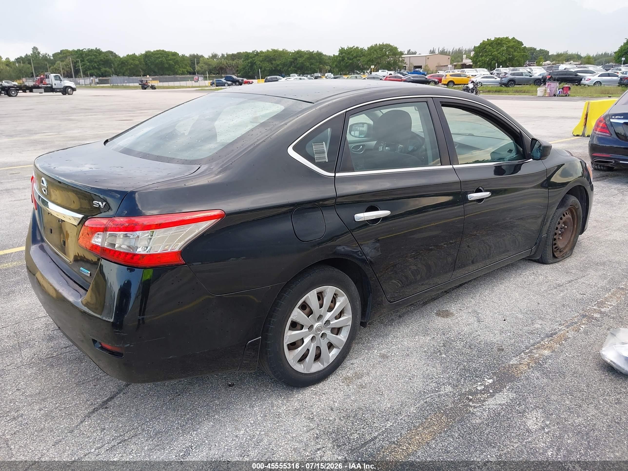 2013 Nissan Sentra Sv Black vin: 3N1AB7AP2DL679266