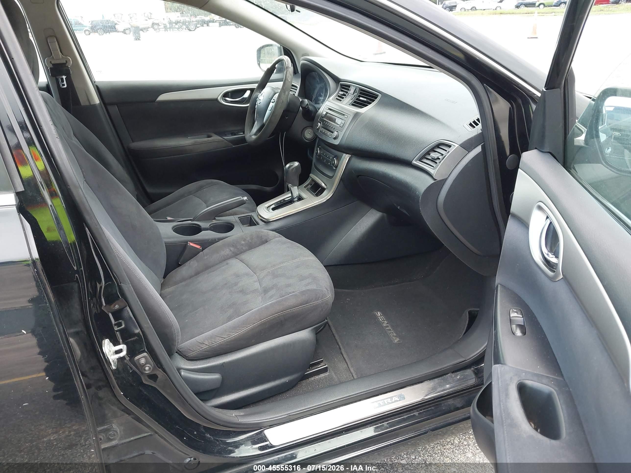 2013 Nissan Sentra Sv Black vin: 3N1AB7AP2DL679266