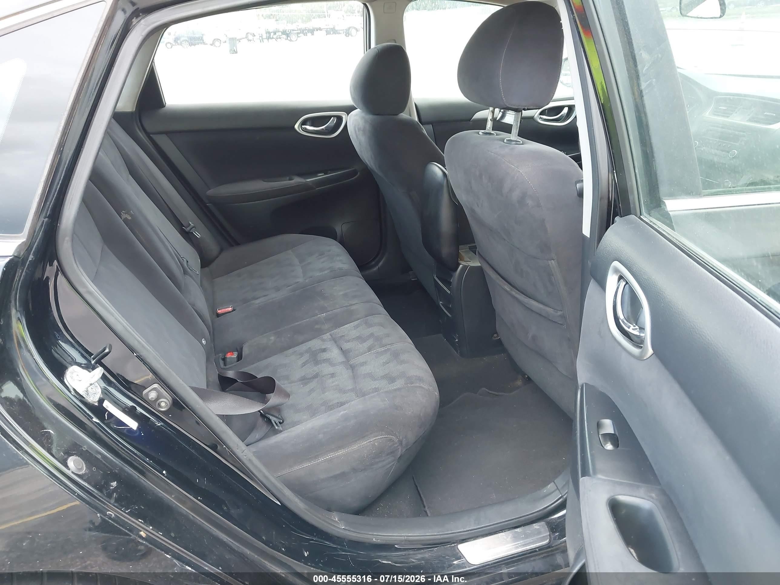 2013 Nissan Sentra Sv Black vin: 3N1AB7AP2DL679266