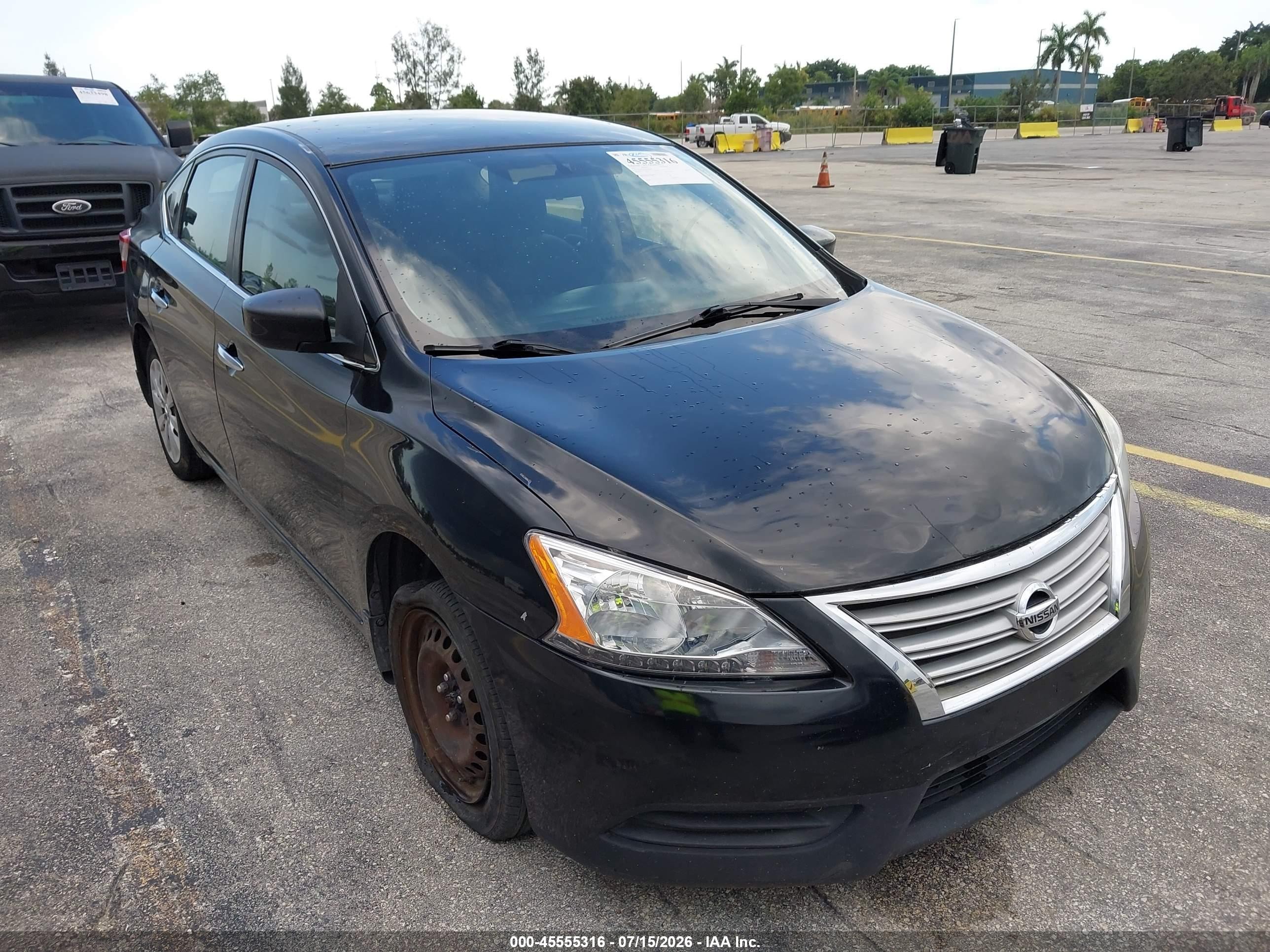 2013 Nissan Sentra Sv Black vin: 3N1AB7AP2DL679266
