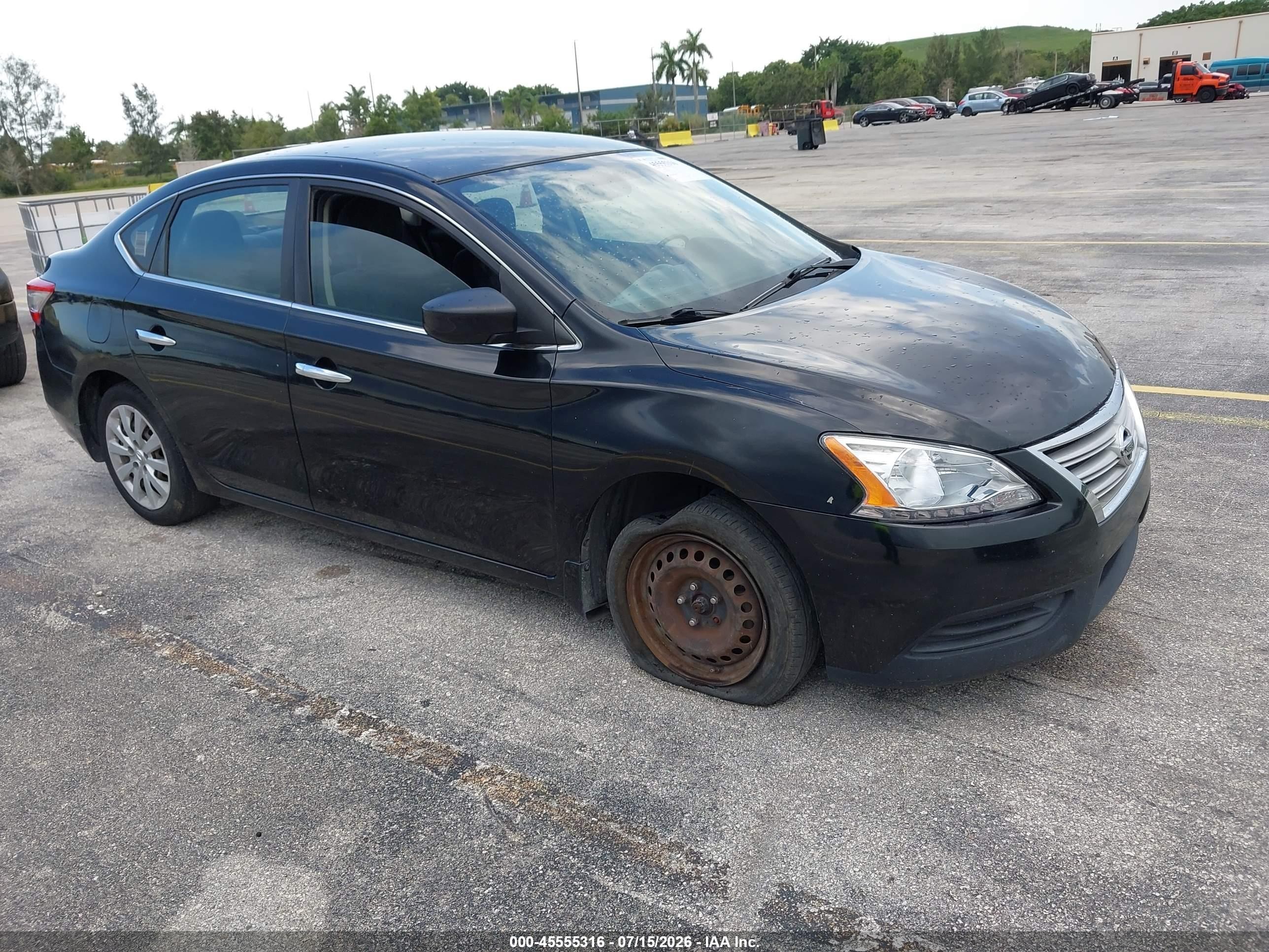 2013 Nissan Sentra Sv Black vin: 3N1AB7AP2DL679266