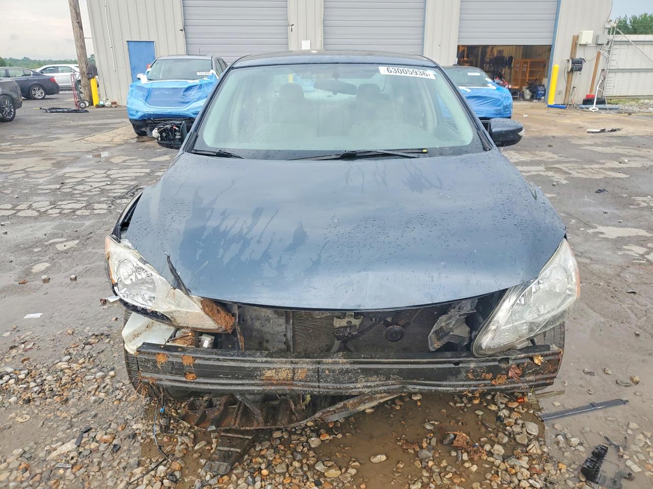 2013 Nissan Sentra S Blue vin: 3N1AB7AP2DL679381