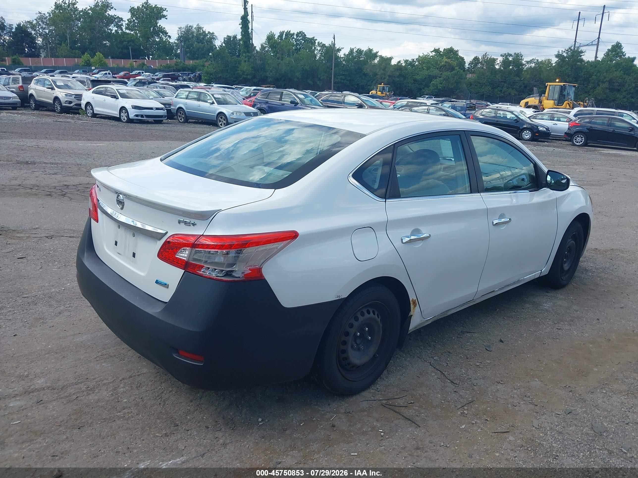 2013 Nissan Sentra Fe+ Sv White vin: 3N1AB7AP2DL683012