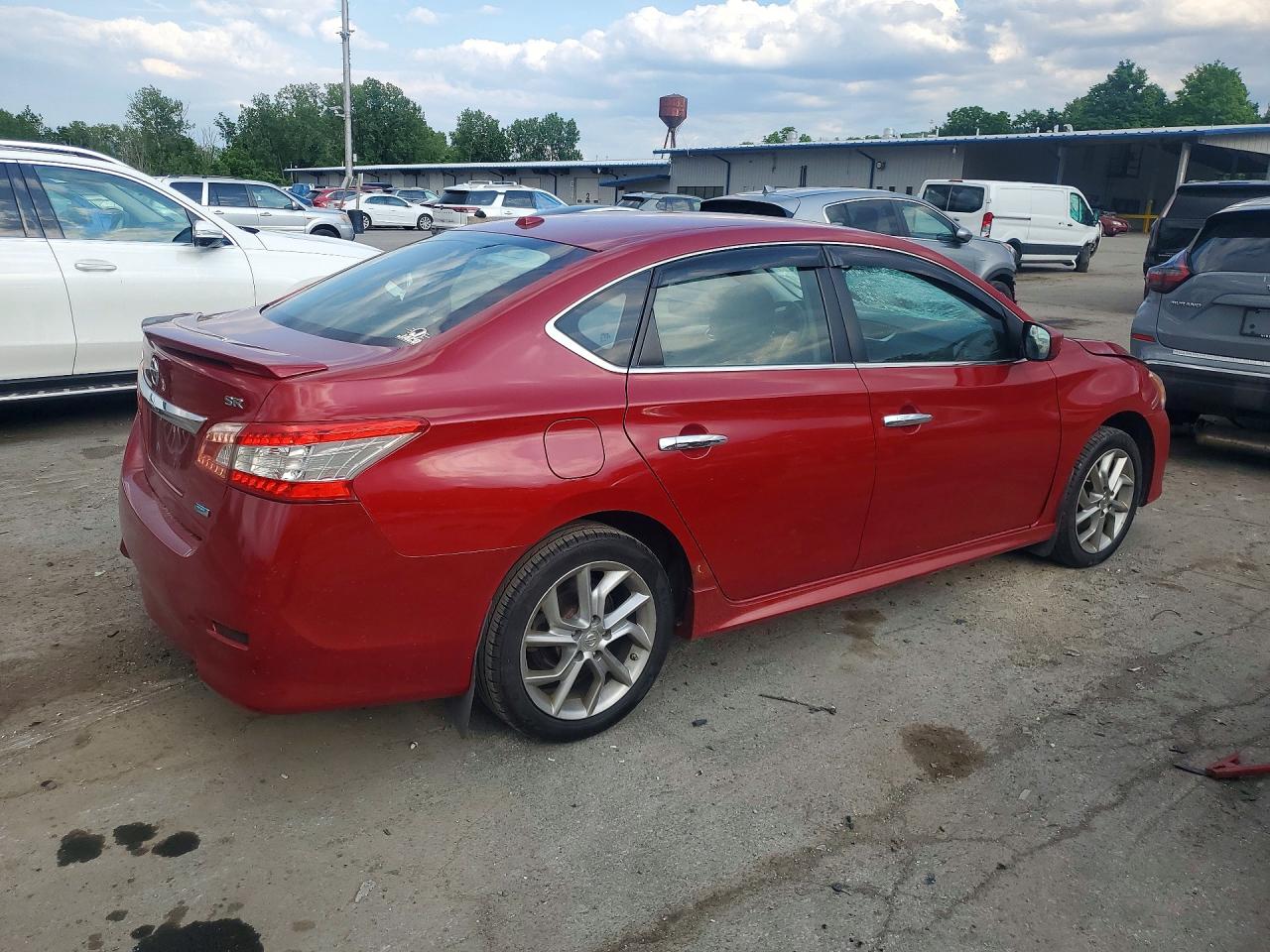 2013 Nissan Sentra S Red vin: 3N1AB7AP2DL683639