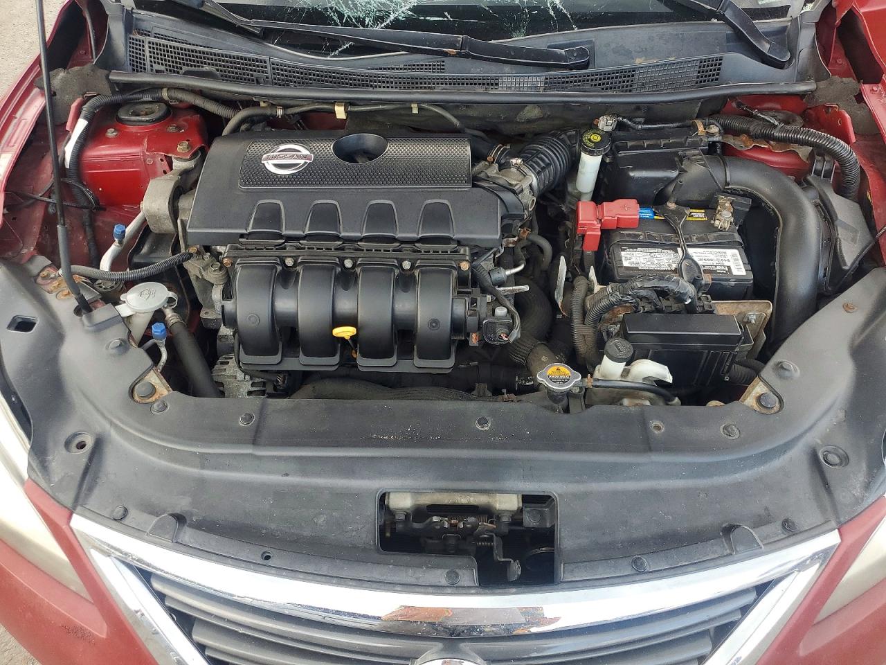 2013 Nissan Sentra S Red vin: 3N1AB7AP2DL683639