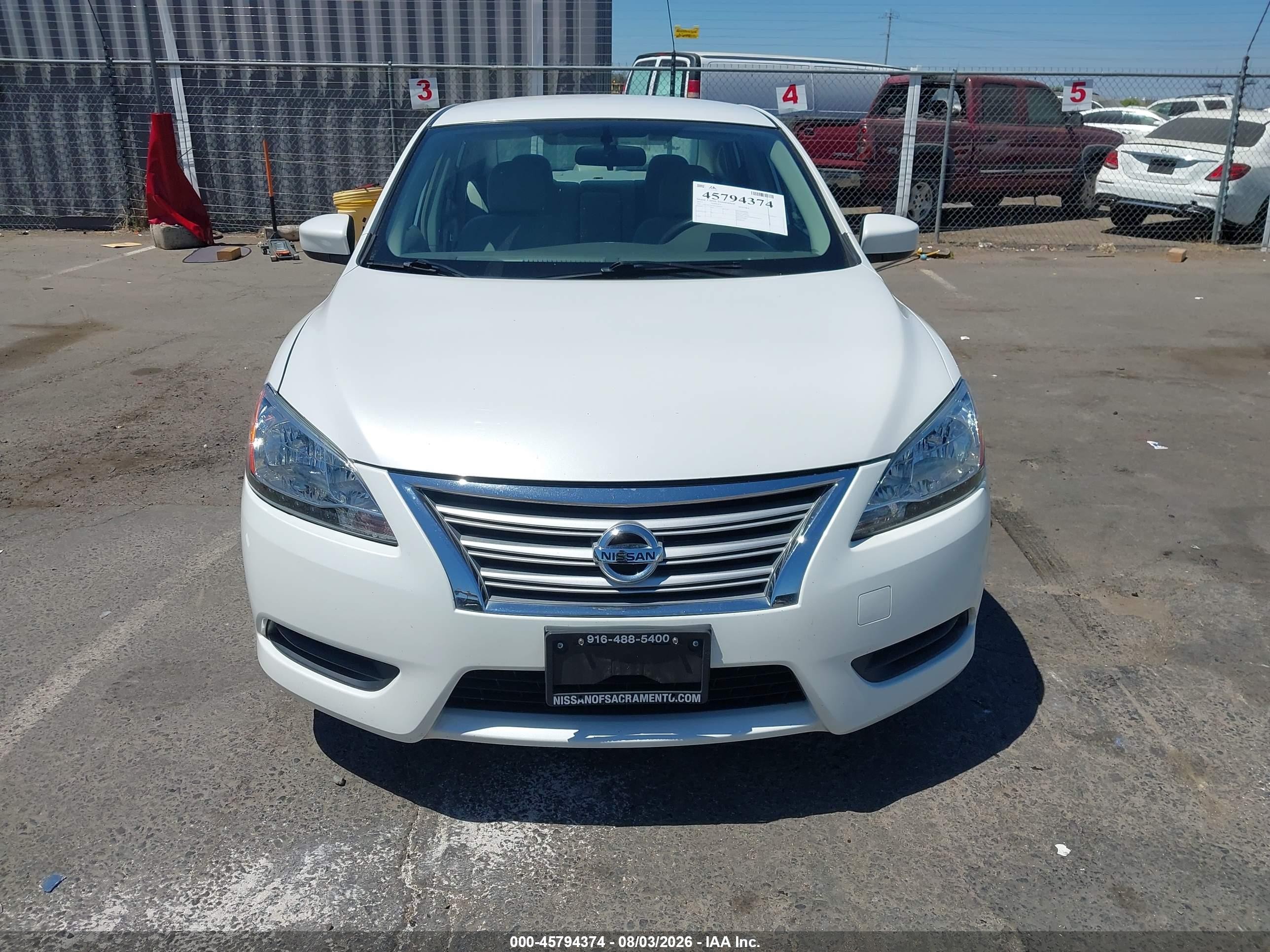 2013 Nissan Sentra Sv White vin: 3N1AB7AP2DL684905