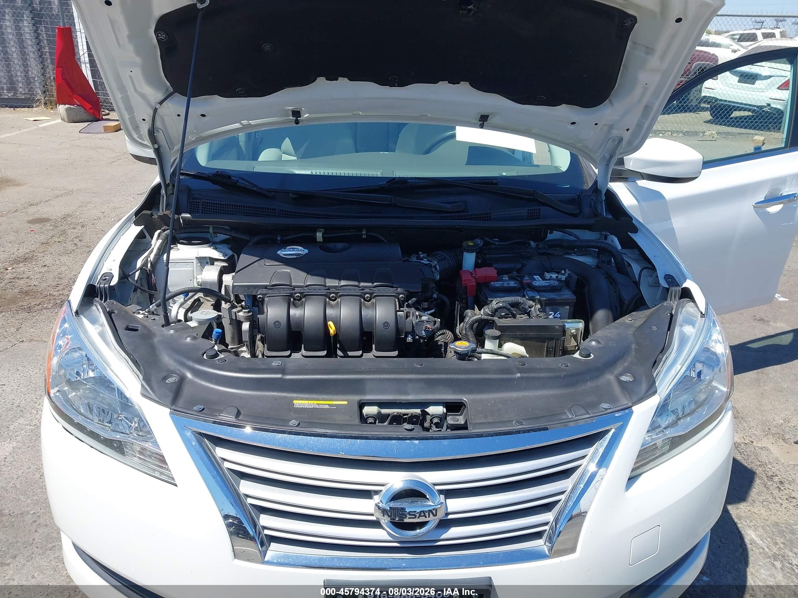 2013 Nissan Sentra Sv White vin: 3N1AB7AP2DL684905