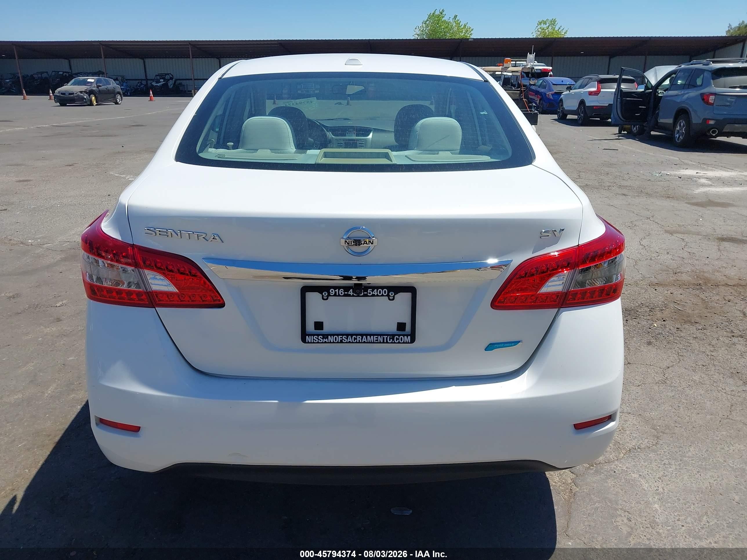 2013 Nissan Sentra Sv White vin: 3N1AB7AP2DL684905