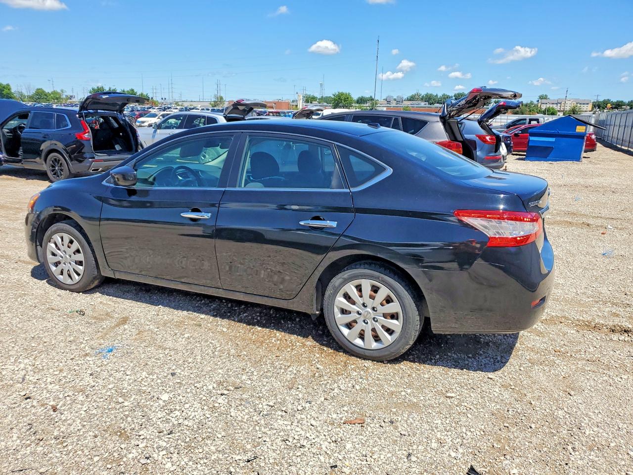 2013 Nissan Sentra S Синий vin: 3N1AB7AP2DL686752