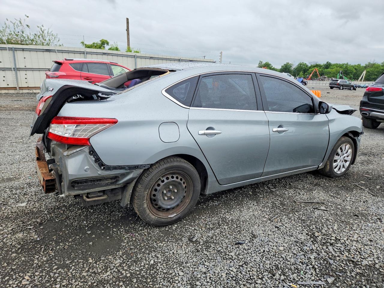 2013 Nissan Sentra S Silver vin: 3N1AB7AP2DL700276