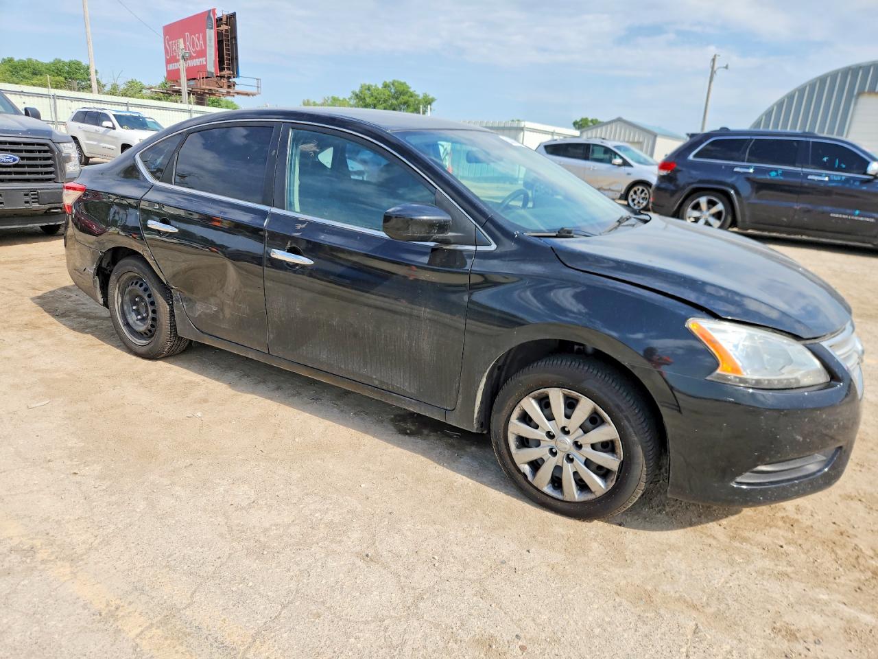 2013 Nissan Sentra S Black vin: 3N1AB7AP2DL707535