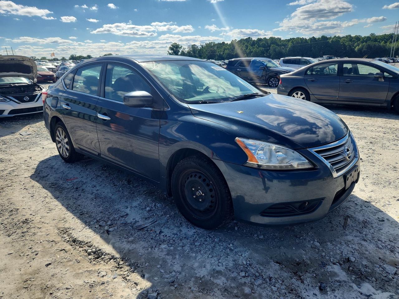 2013 Nissan Sentra S Blue vin: 3N1AB7AP2DL709740