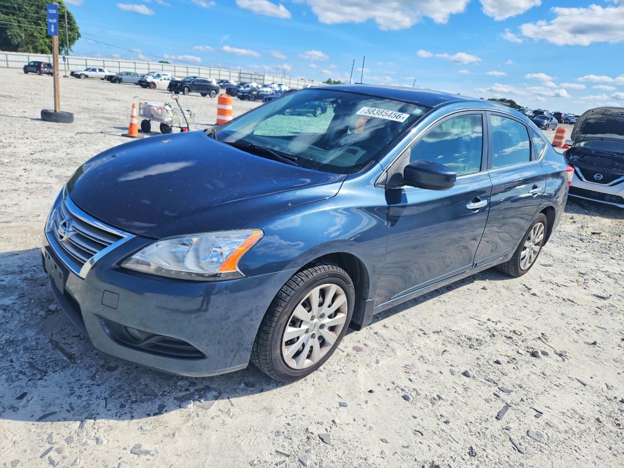 2013 Nissan Sentra S Blue vin: 3N1AB7AP2DL709740
