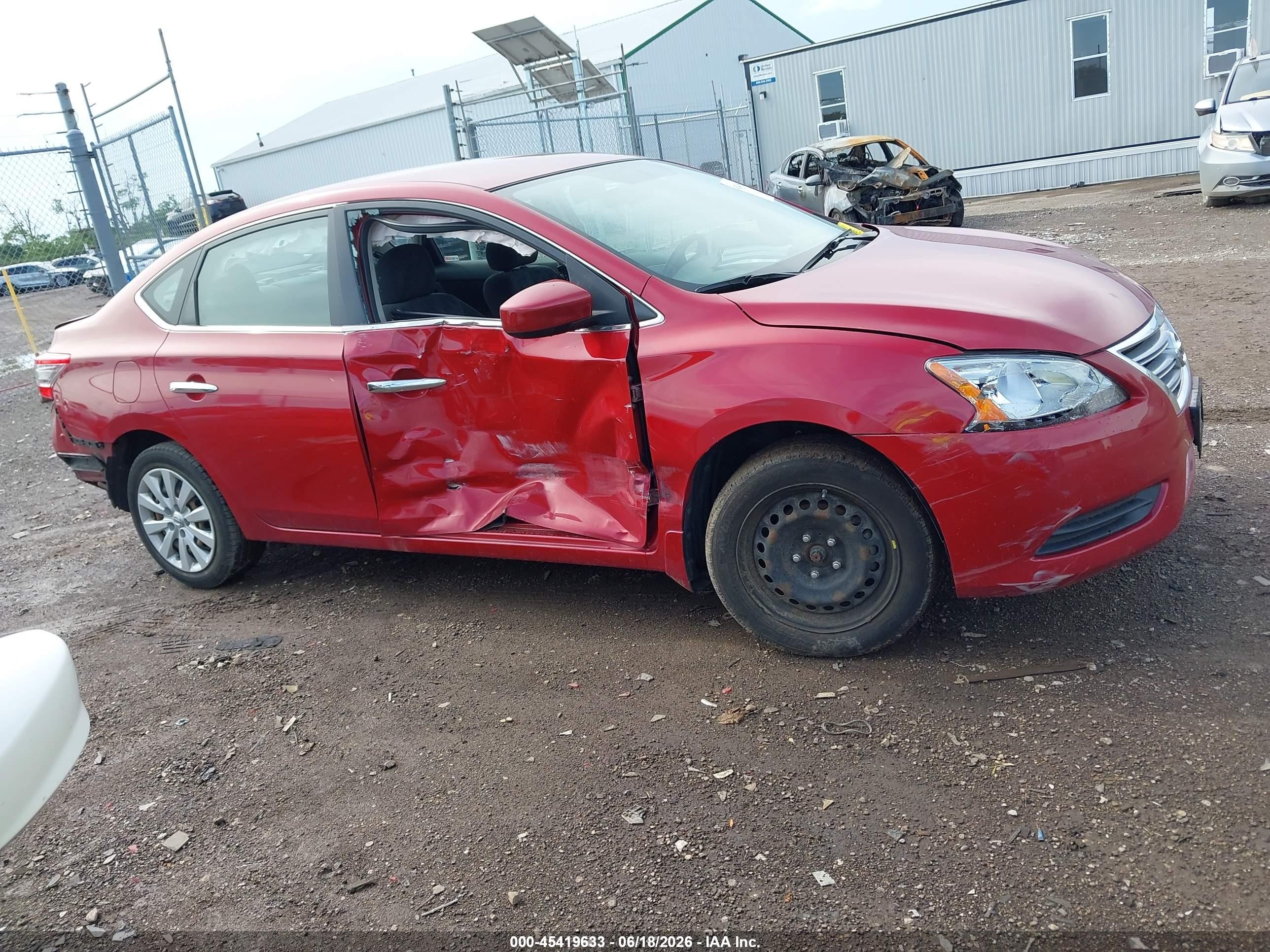 2013 Nissan Sentra Sv Red vin: 3N1AB7AP2DL711567
