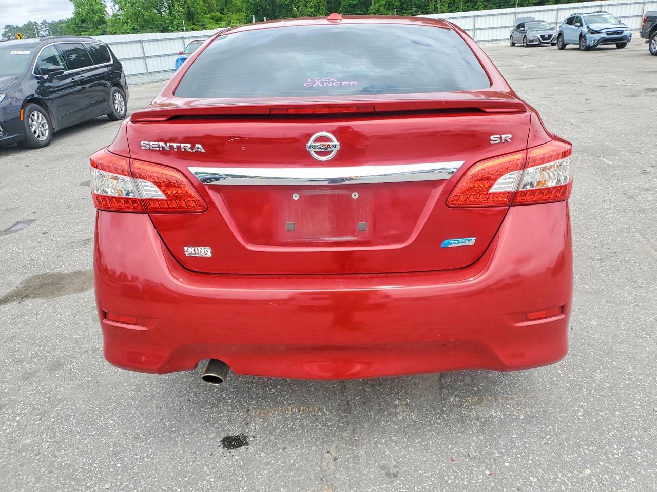 2013 Nissan Sentra S Burgundy vin: 3N1AB7AP2DL711990