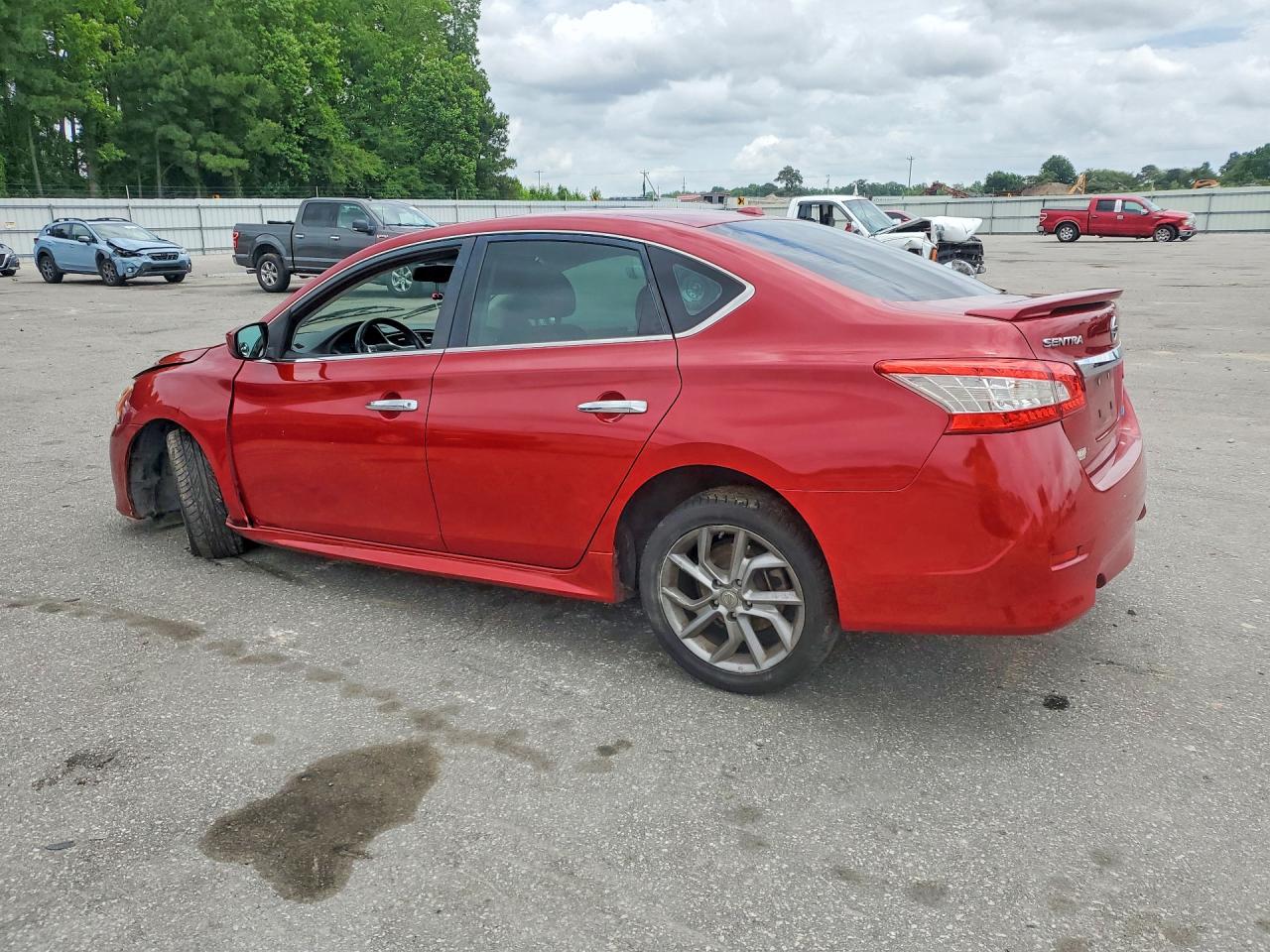 2013 Nissan Sentra S Burgundy vin: 3N1AB7AP2DL711990