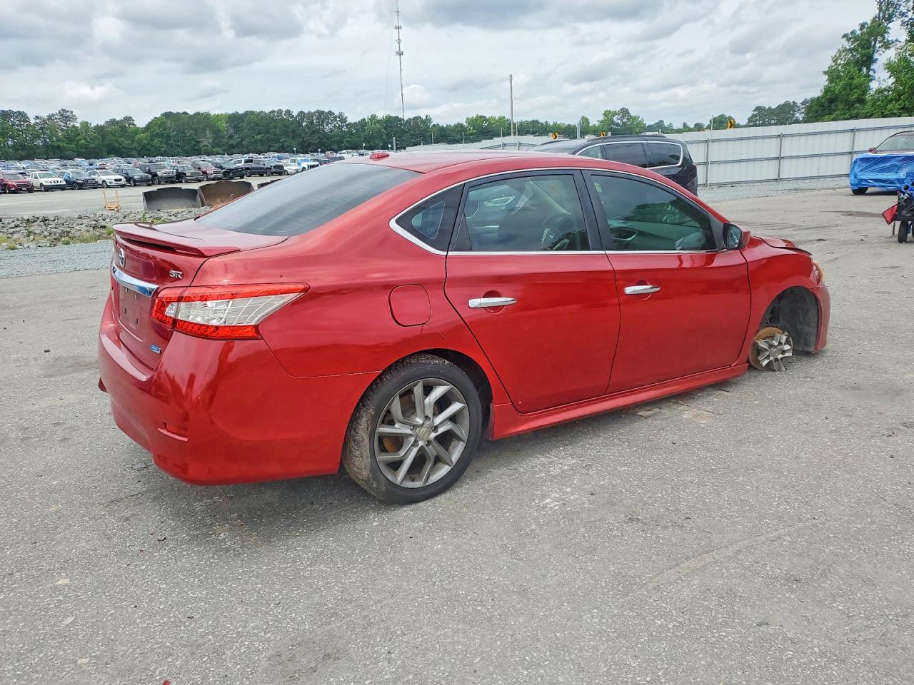 2013 Nissan Sentra S Burgundy vin: 3N1AB7AP2DL711990