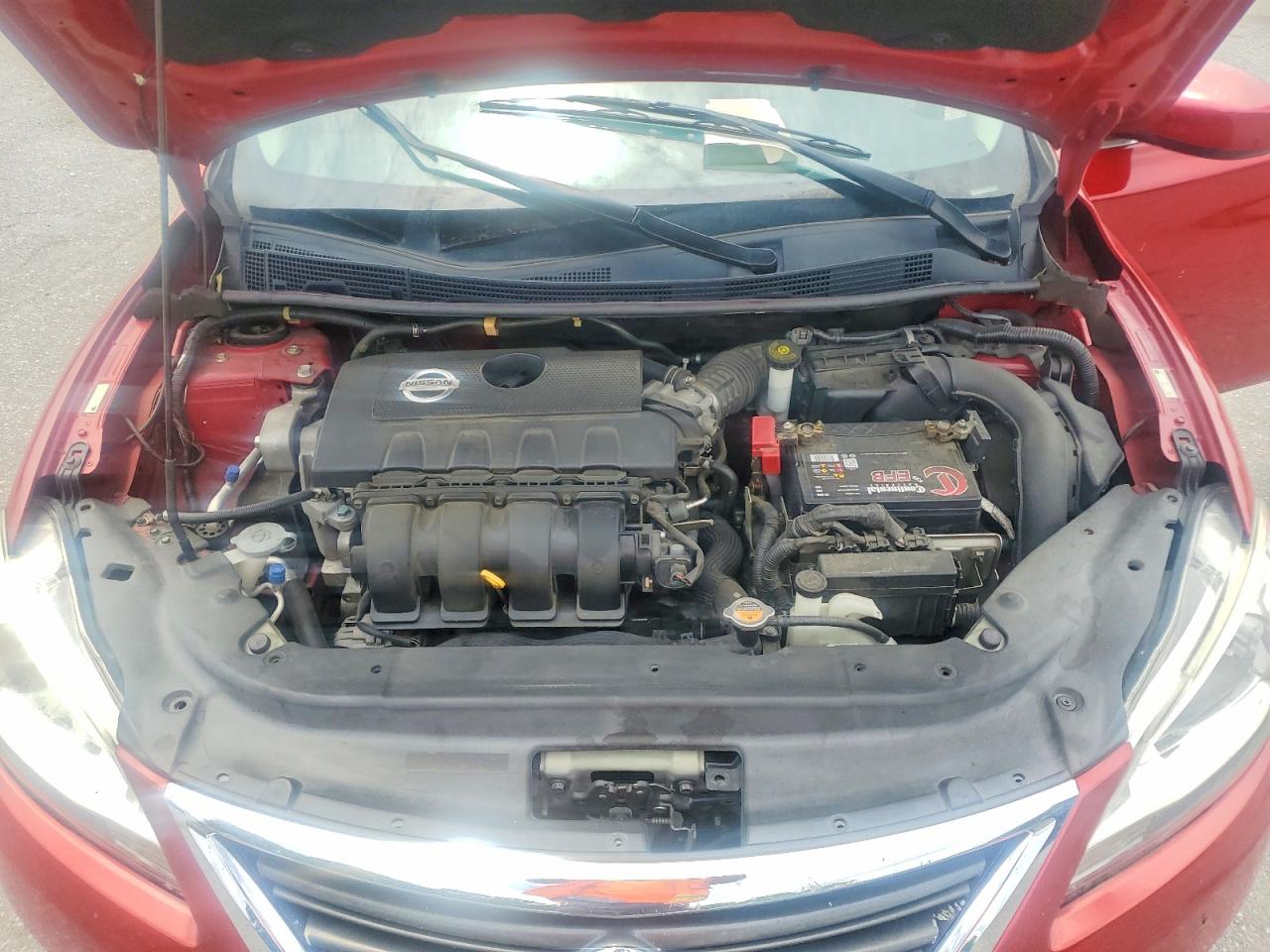 2013 Nissan Sentra S Burgundy vin: 3N1AB7AP2DL711990