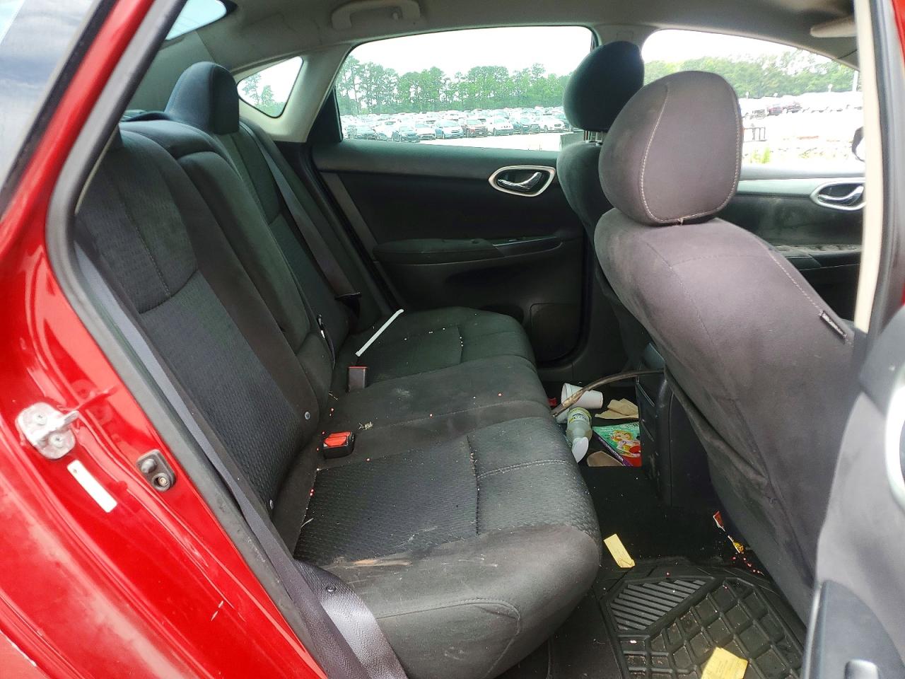 2013 Nissan Sentra S Burgundy vin: 3N1AB7AP2DL711990
