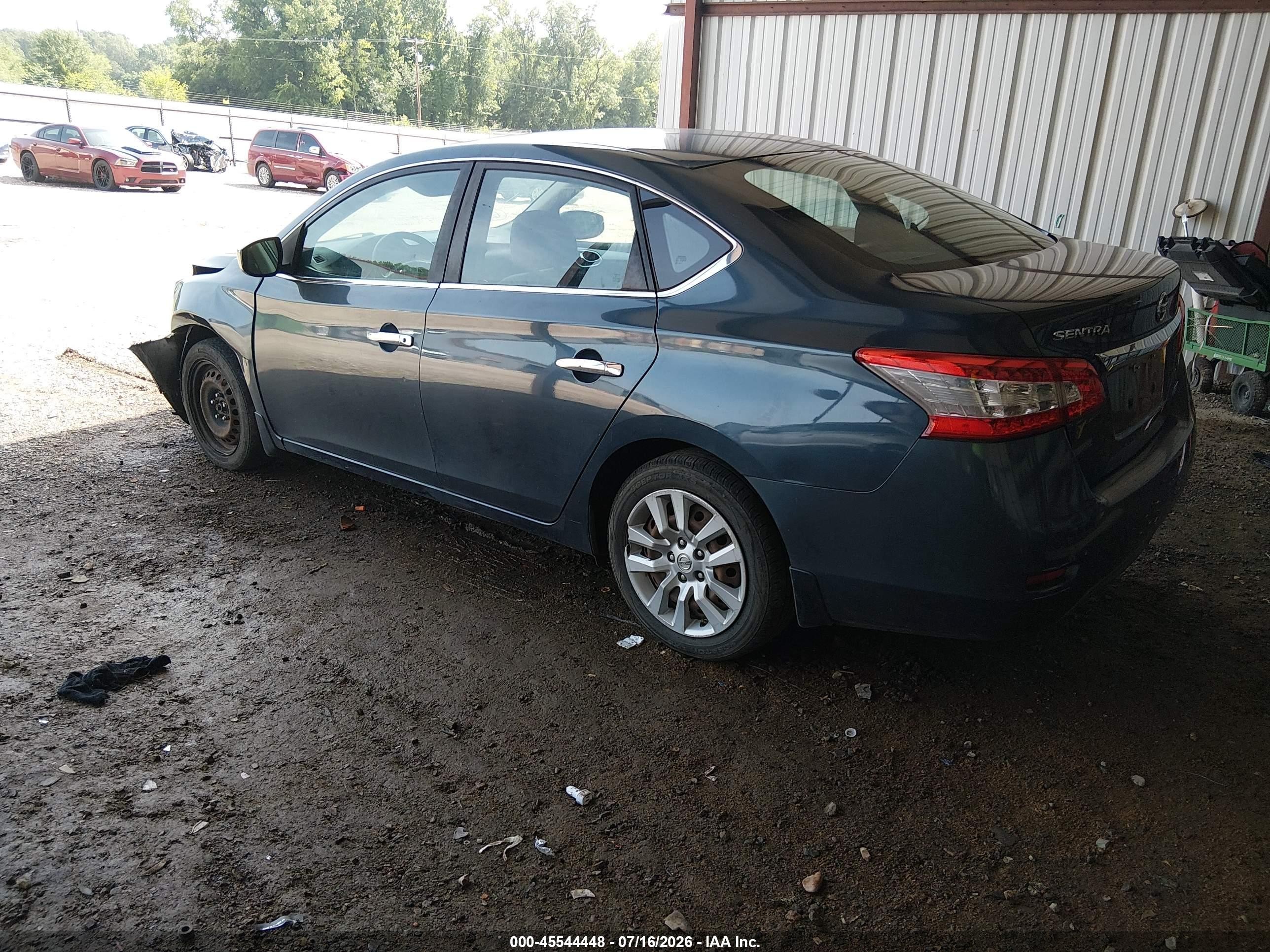 2013 Nissan Sentra Sv Синий vin: 3N1AB7AP2DL715232