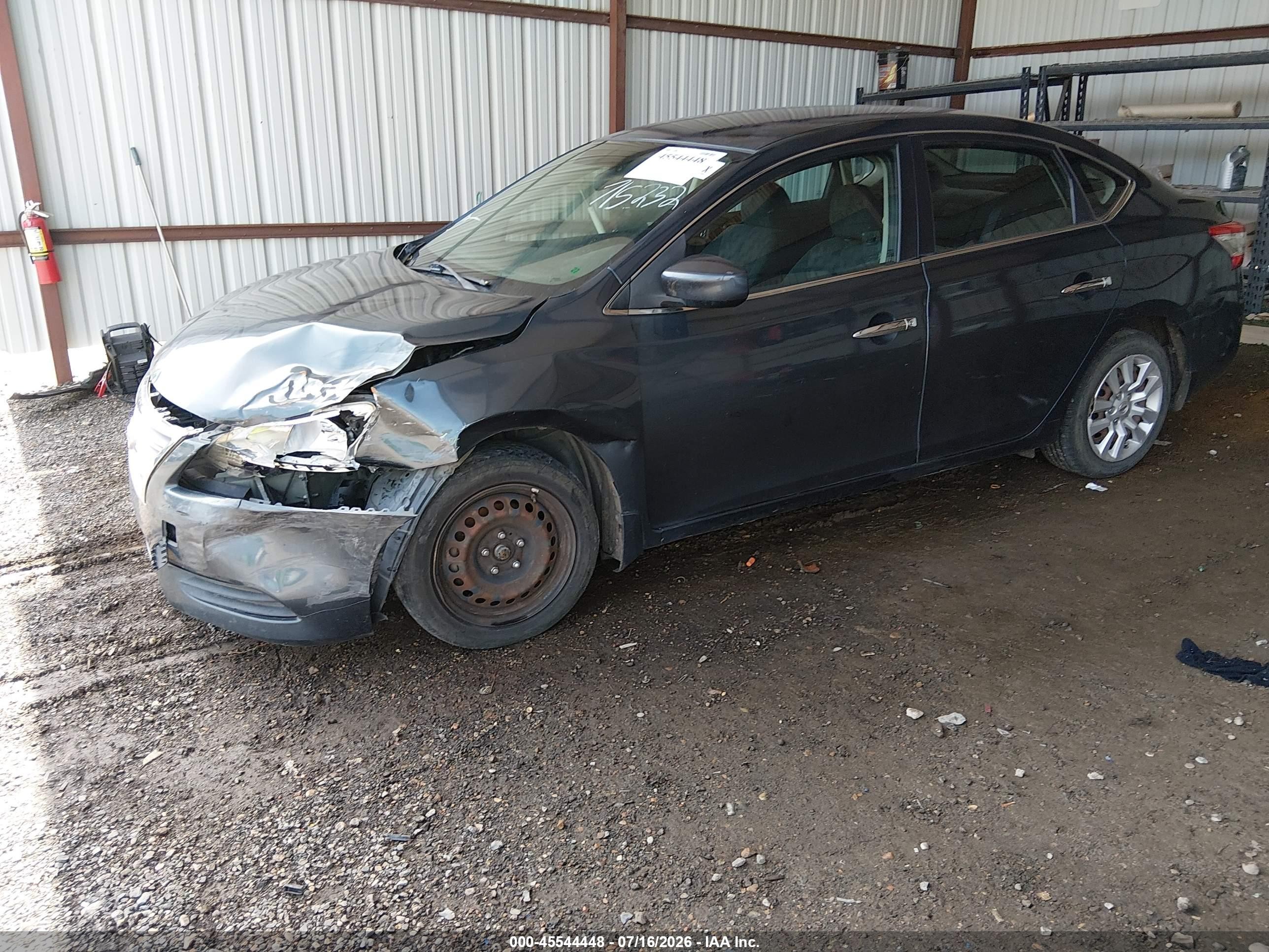 2013 Nissan Sentra Sv Синий vin: 3N1AB7AP2DL715232