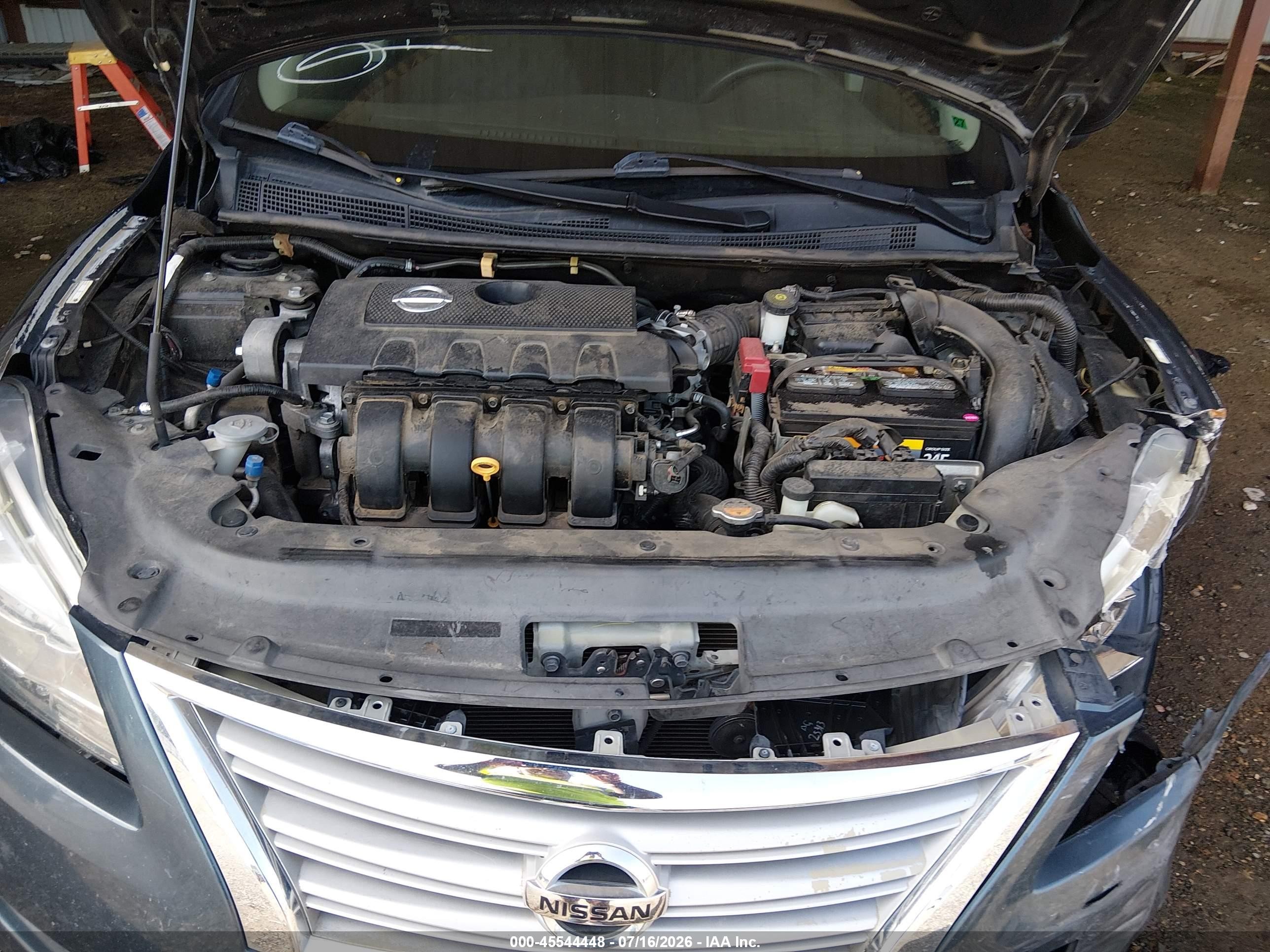 2013 Nissan Sentra Sv Синий vin: 3N1AB7AP2DL715232
