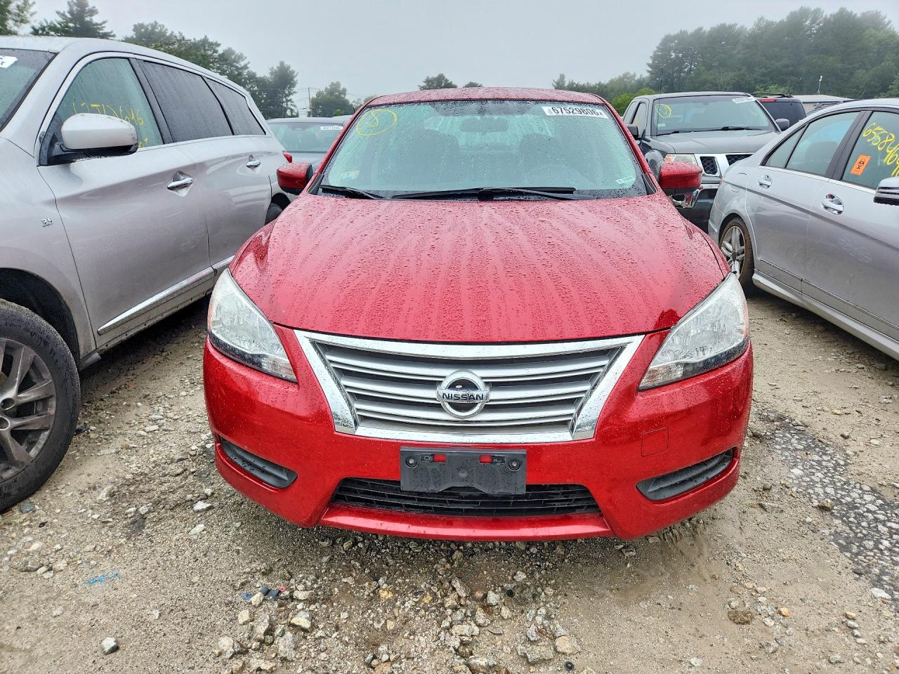 2013 Nissan Sentra S Red vin: 3N1AB7AP2DL722777