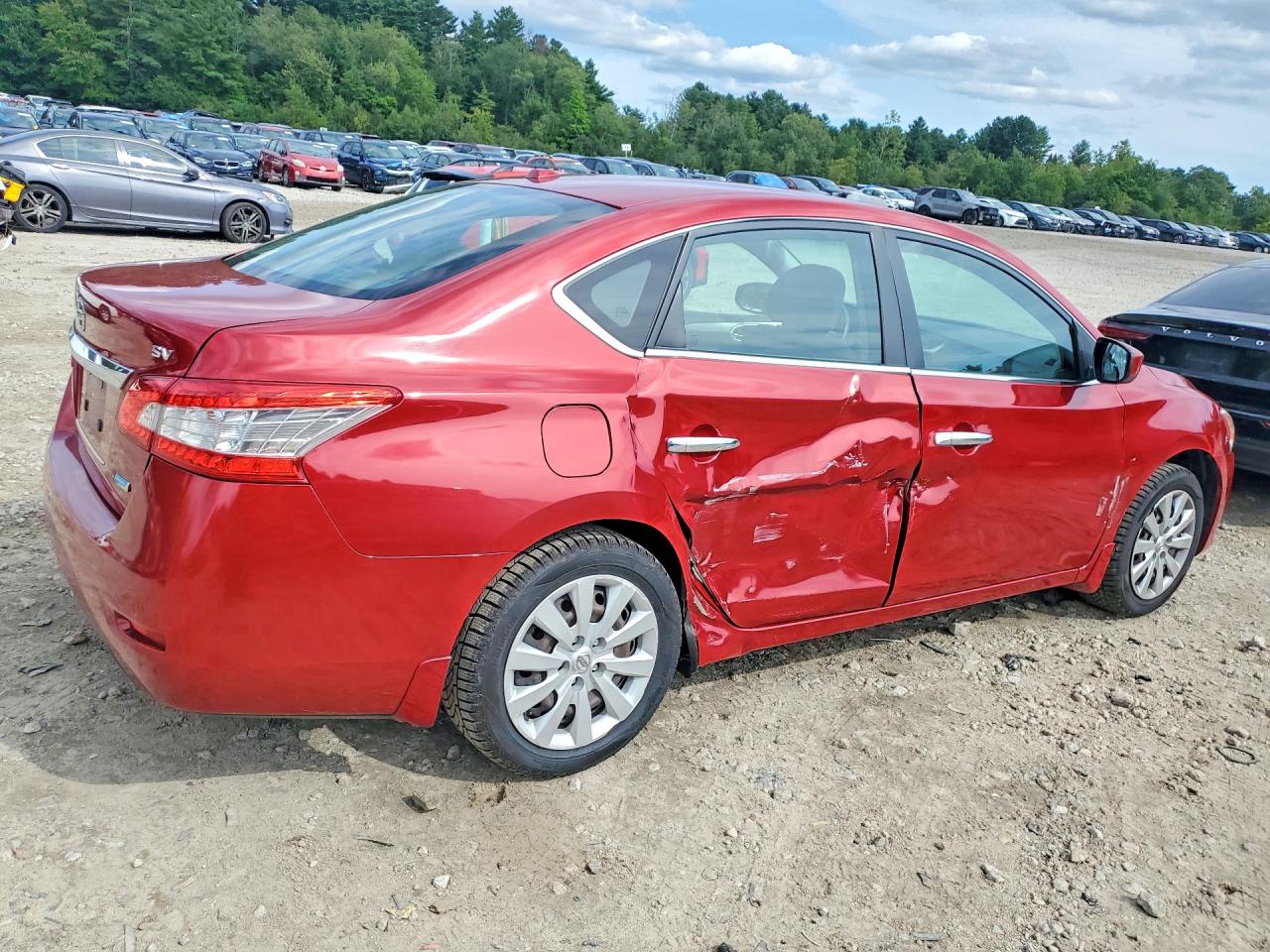 2013 Nissan Sentra S Red vin: 3N1AB7AP2DL722777