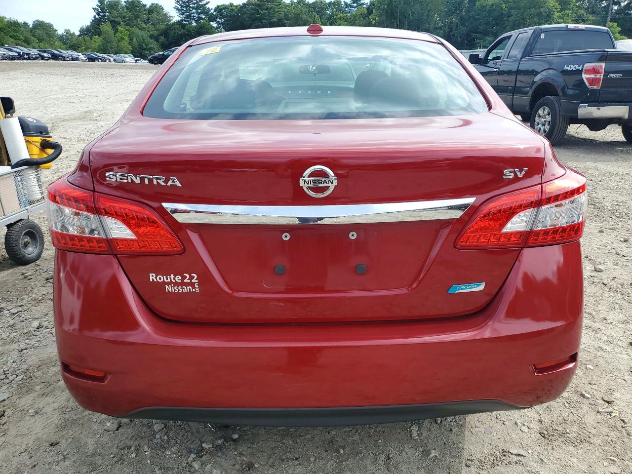 2013 Nissan Sentra S Red vin: 3N1AB7AP2DL722777