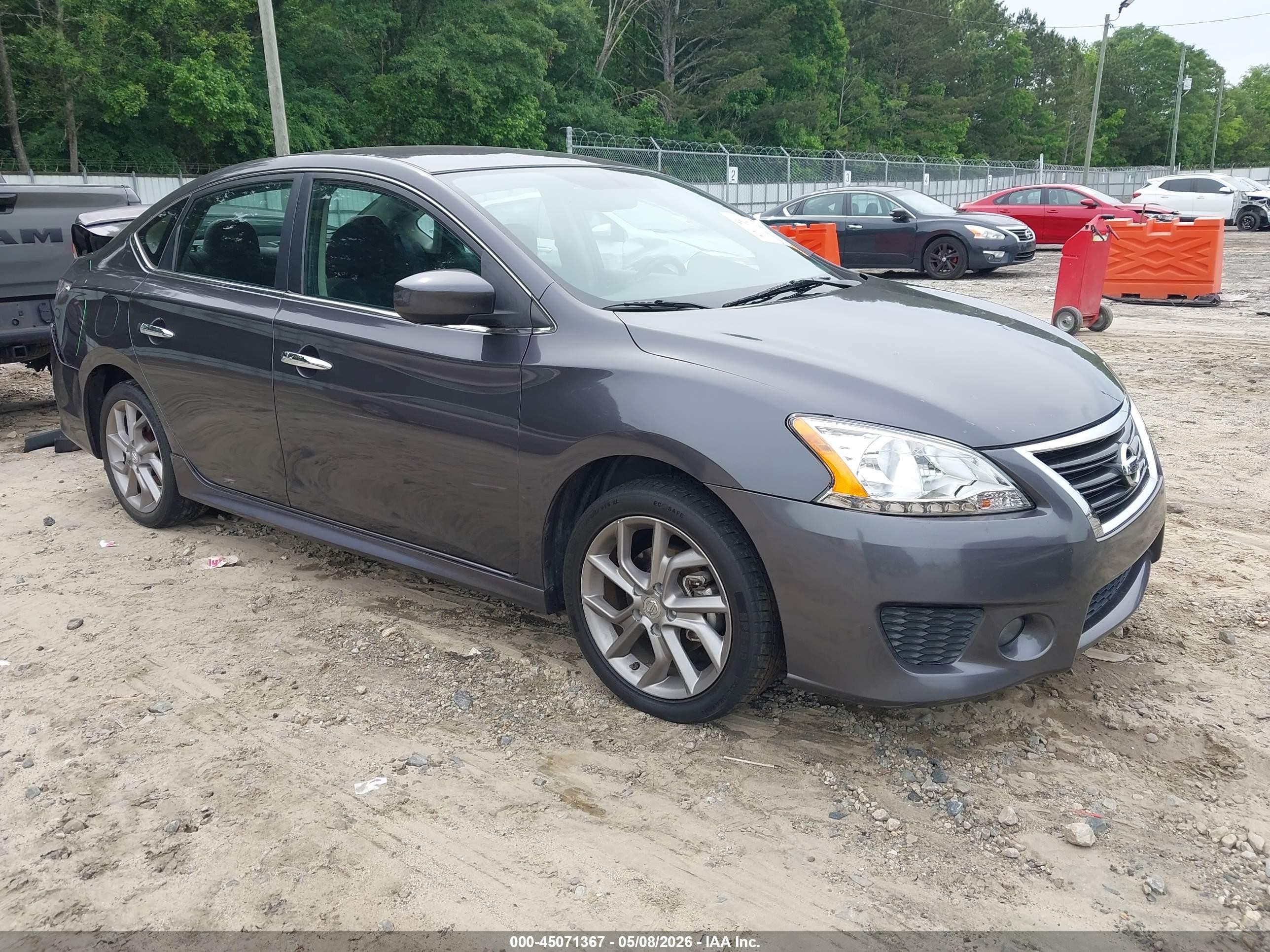 2013 Nissan Sentra Sr Gray vin: 3N1AB7AP2DL727784