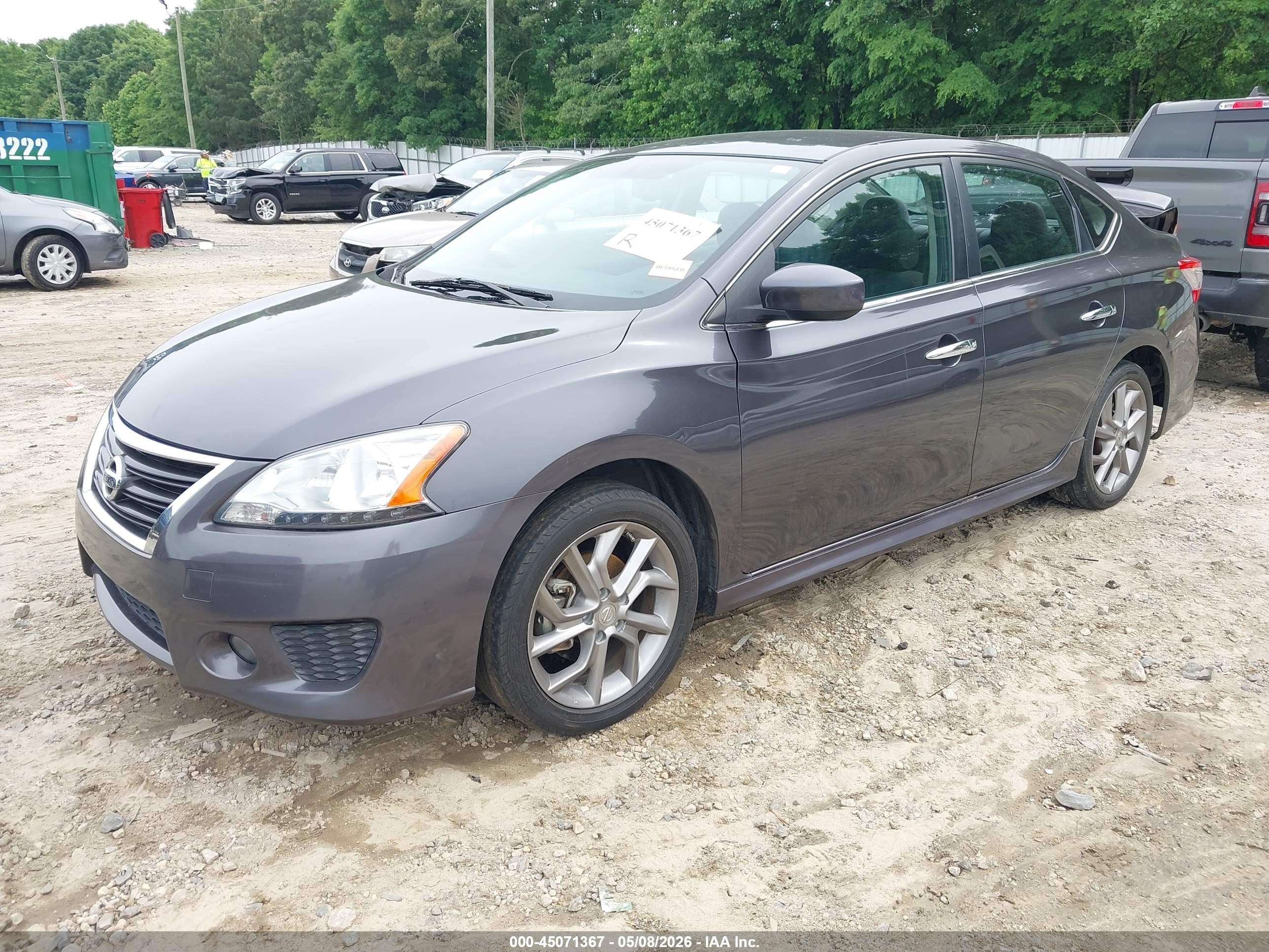 2013 Nissan Sentra Sr Gray vin: 3N1AB7AP2DL727784
