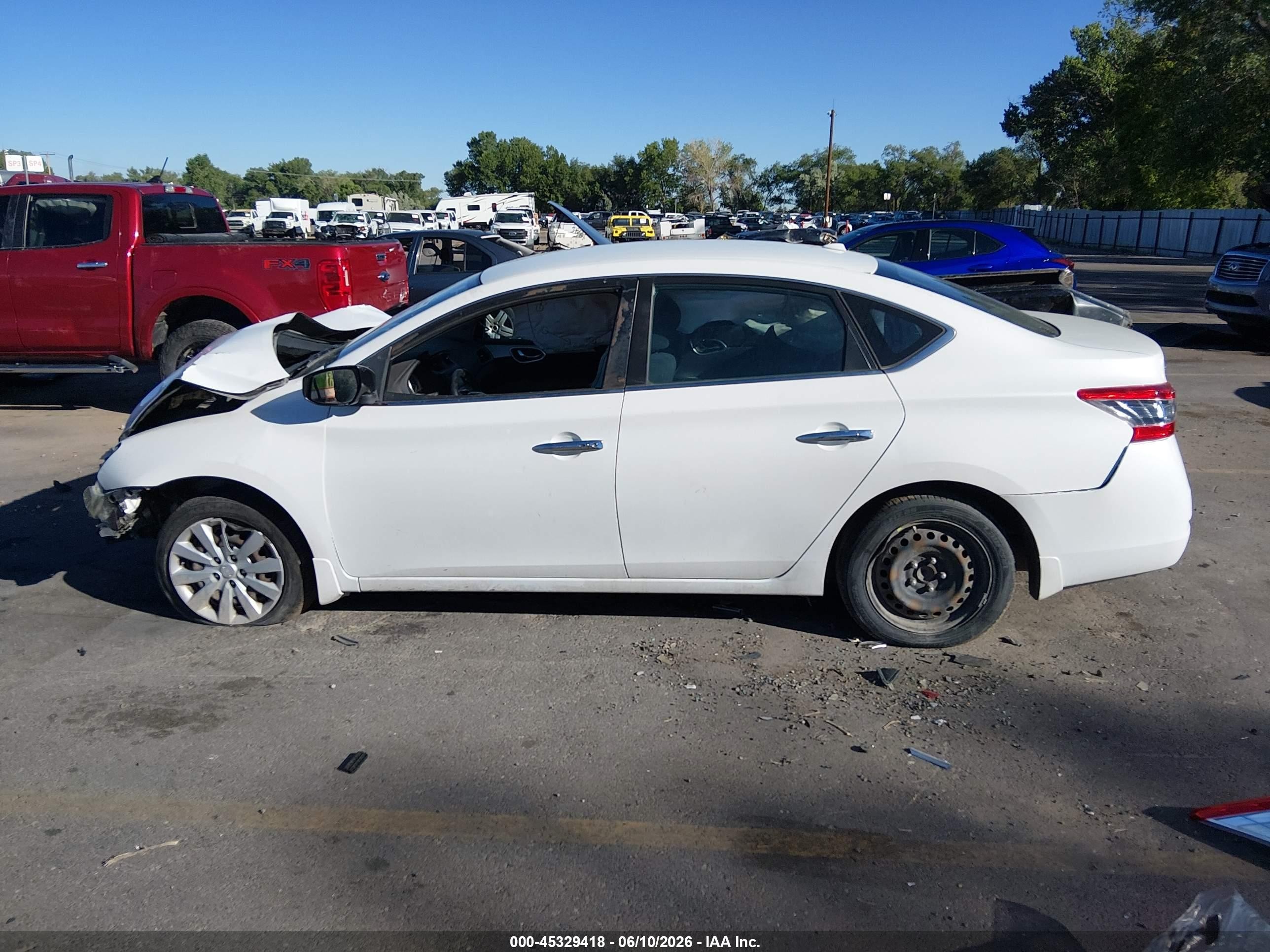 2013 Nissan Sentra Sv White vin: 3N1AB7AP2DL728868
