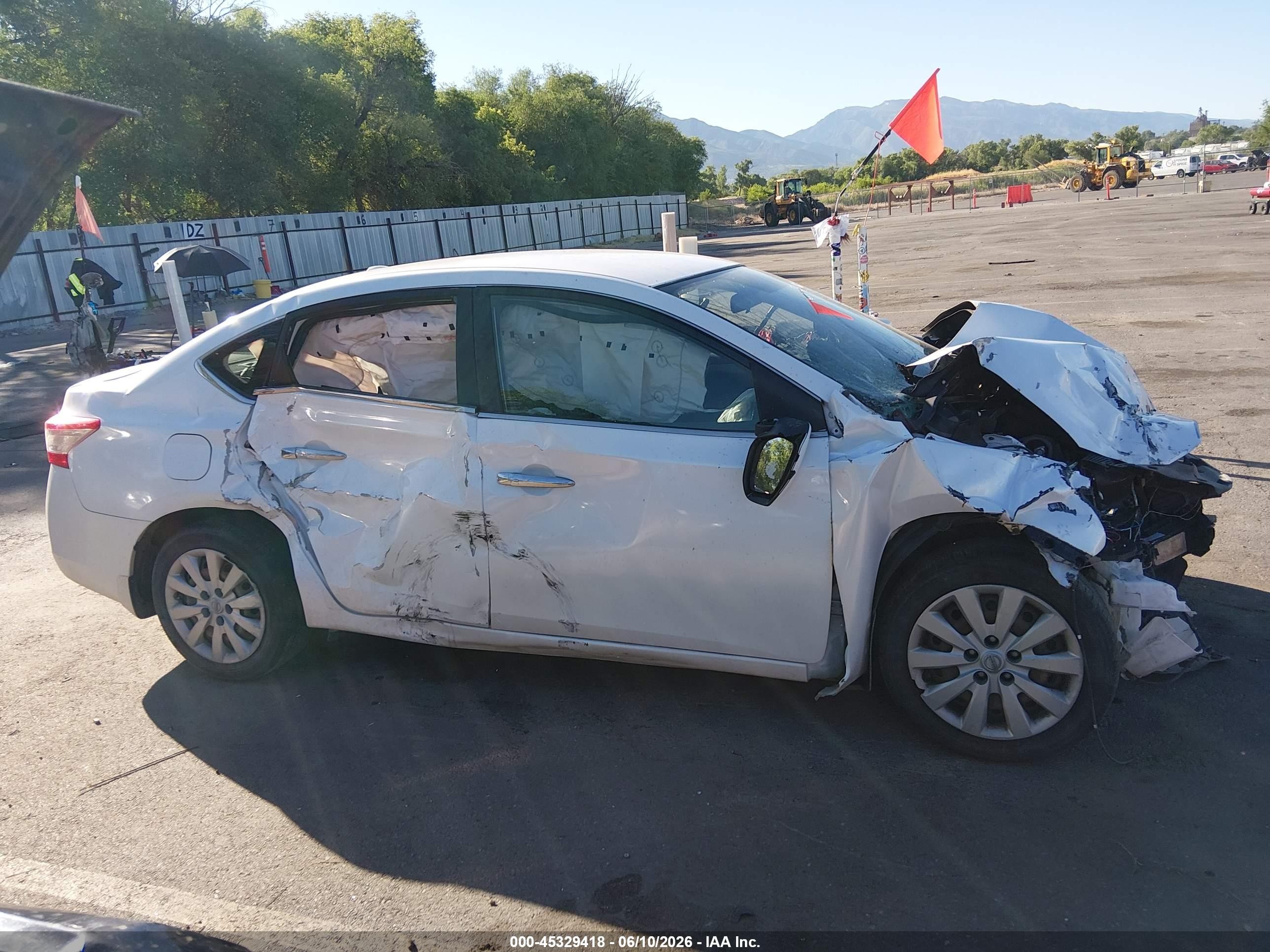 2013 Nissan Sentra Sv White vin: 3N1AB7AP2DL728868