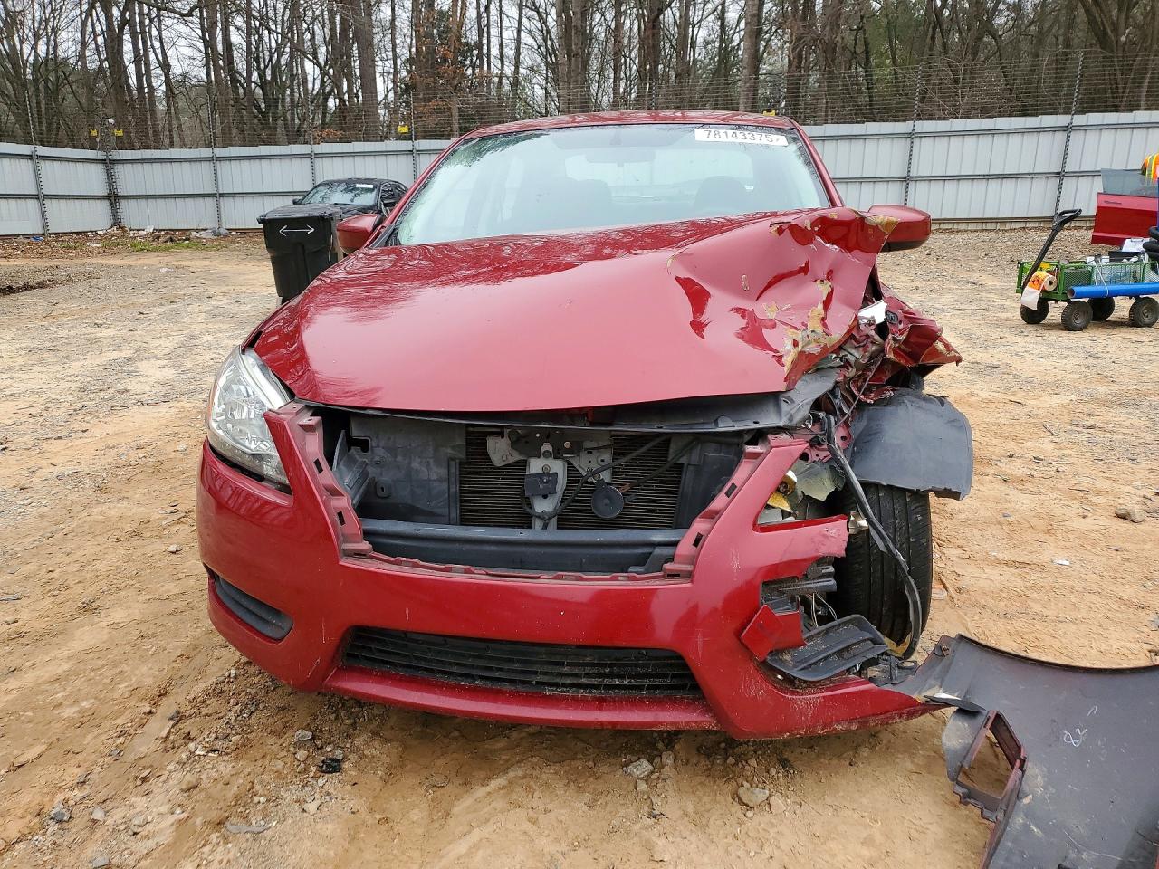 2013 Nissan Sentra S Red vin: 3N1AB7AP2DL731432