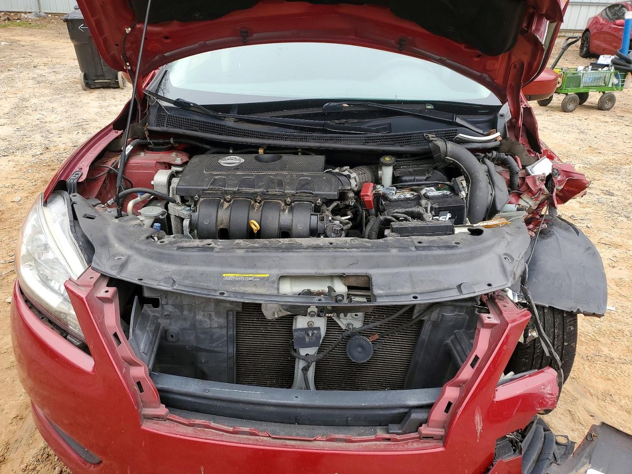 2013 Nissan Sentra S Red vin: 3N1AB7AP2DL731432