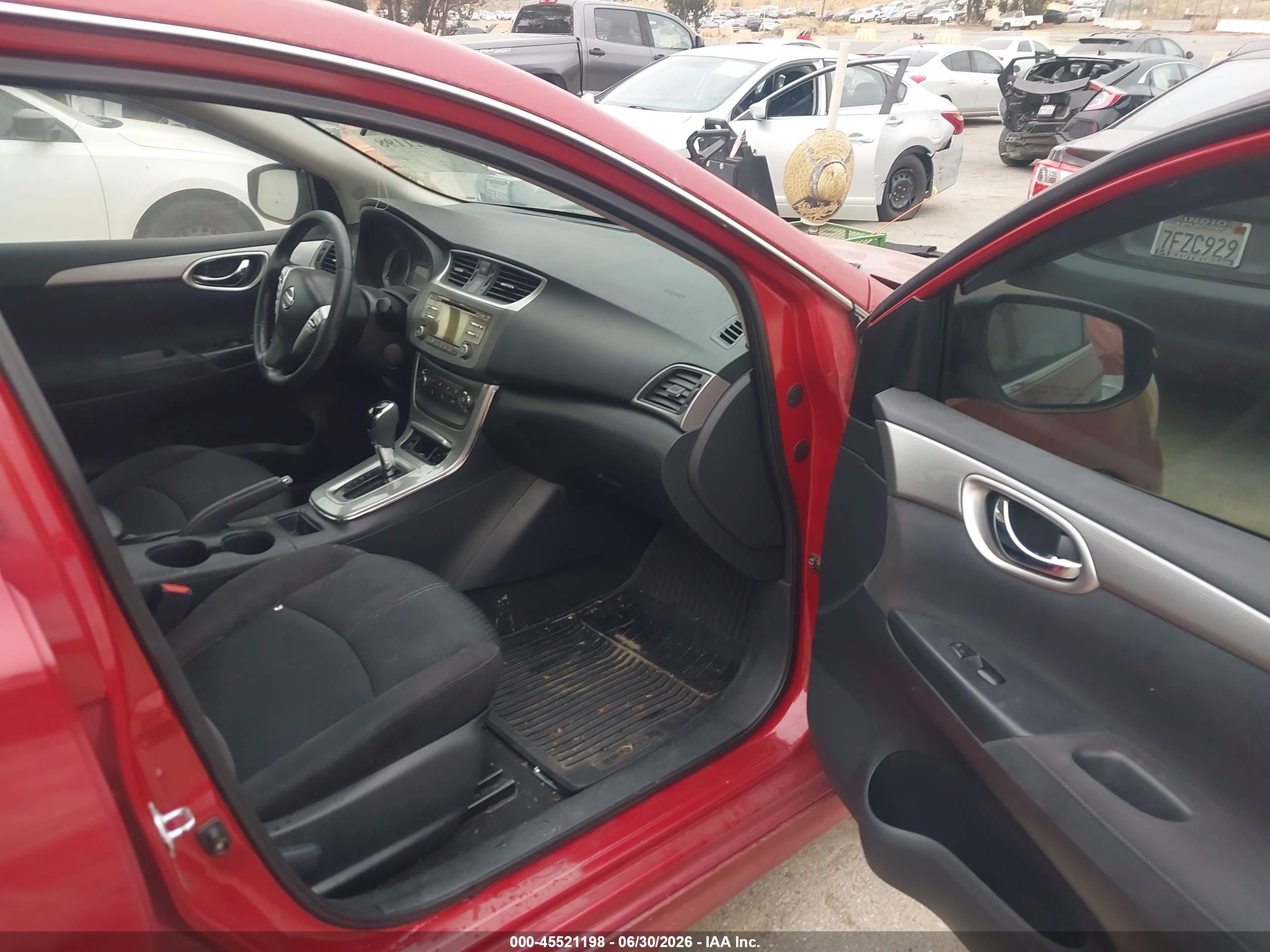 2013 Nissan Sentra Sr Red vin: 3N1AB7AP2DL737800